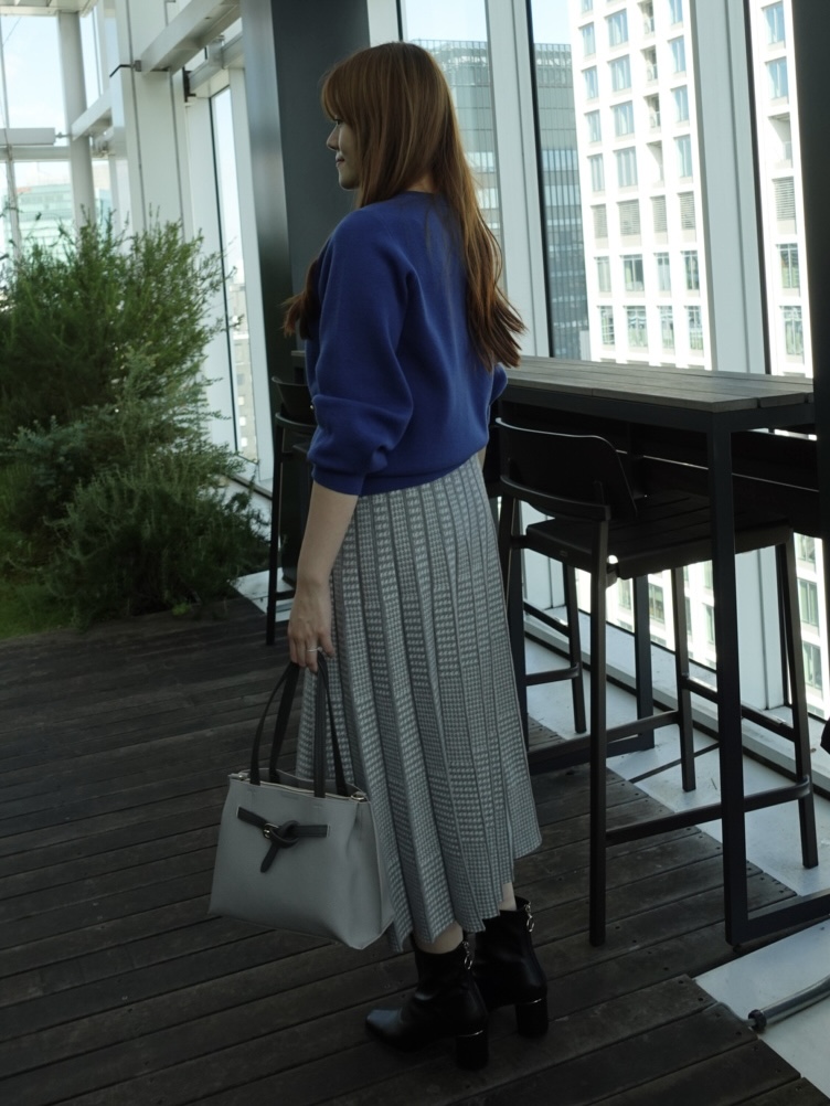 sayaさんの「SHOO･LA･RUE｜【洗濯機可/S-LL】もちもちで心地よい もちここニットカーディガン」を使ったコーディネート