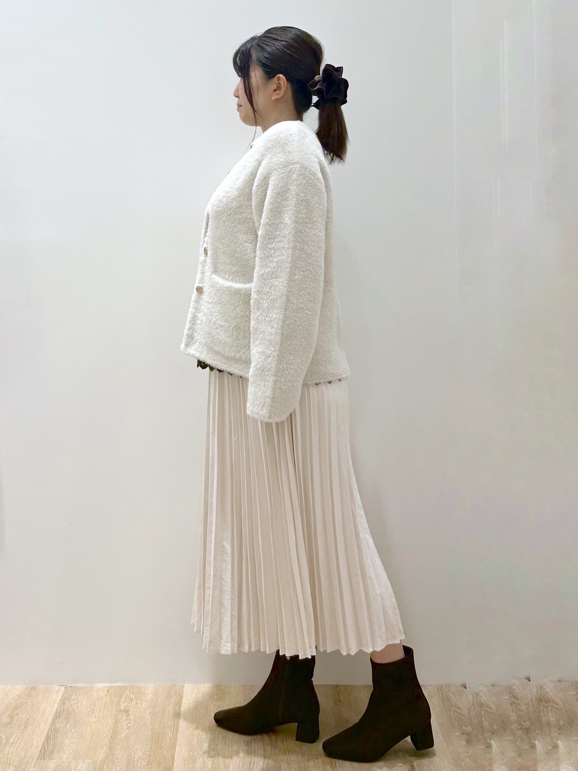 hiroさんの「OPAQUE.CLIP｜ダブルフェイスニットカーディガン」を使ったコーディネート