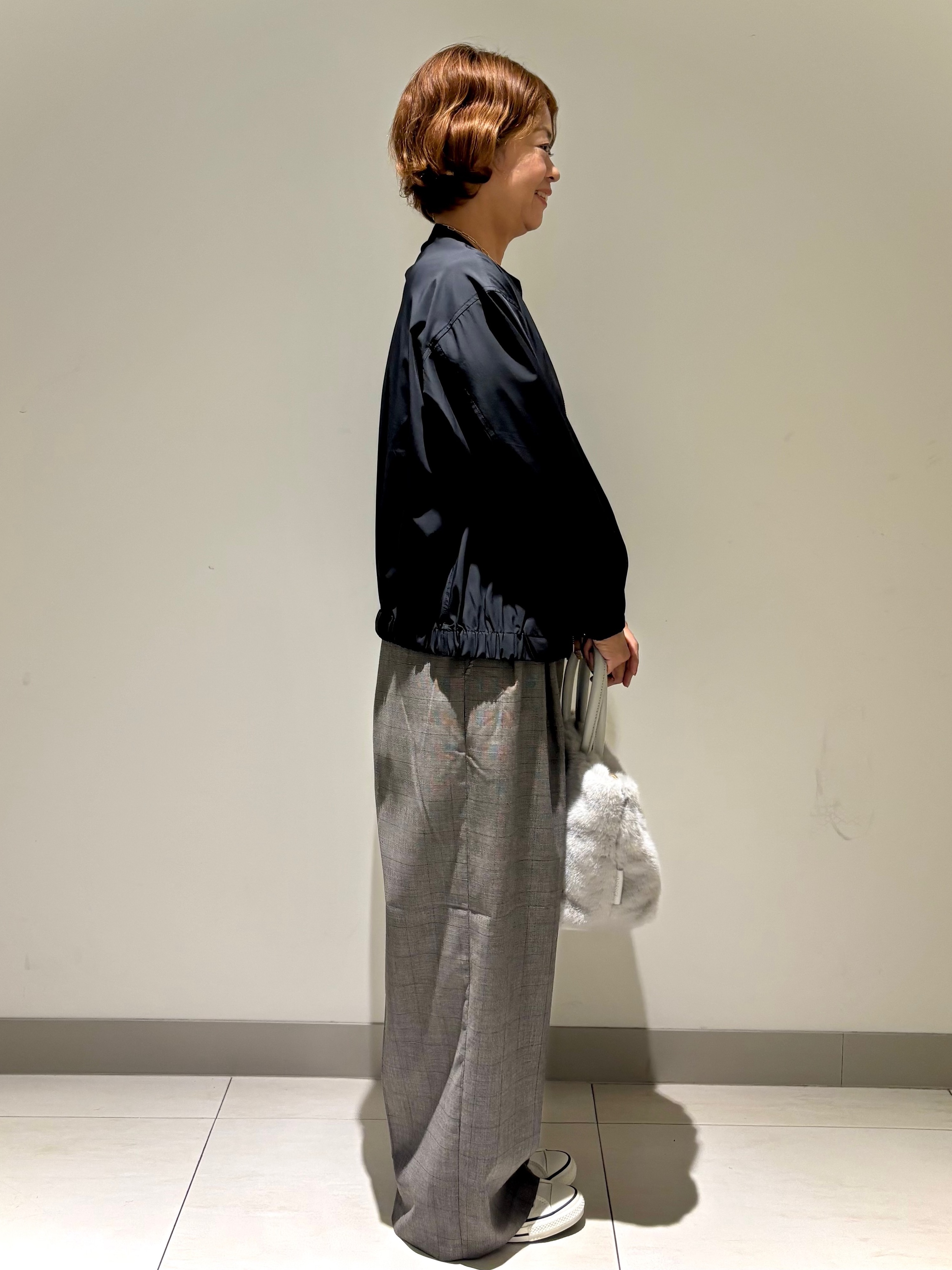 Haruさんの「Dessin｜【UV/撥水/洗濯機OK】多機能素材ノーカラーブルゾン」を使ったコーディネート