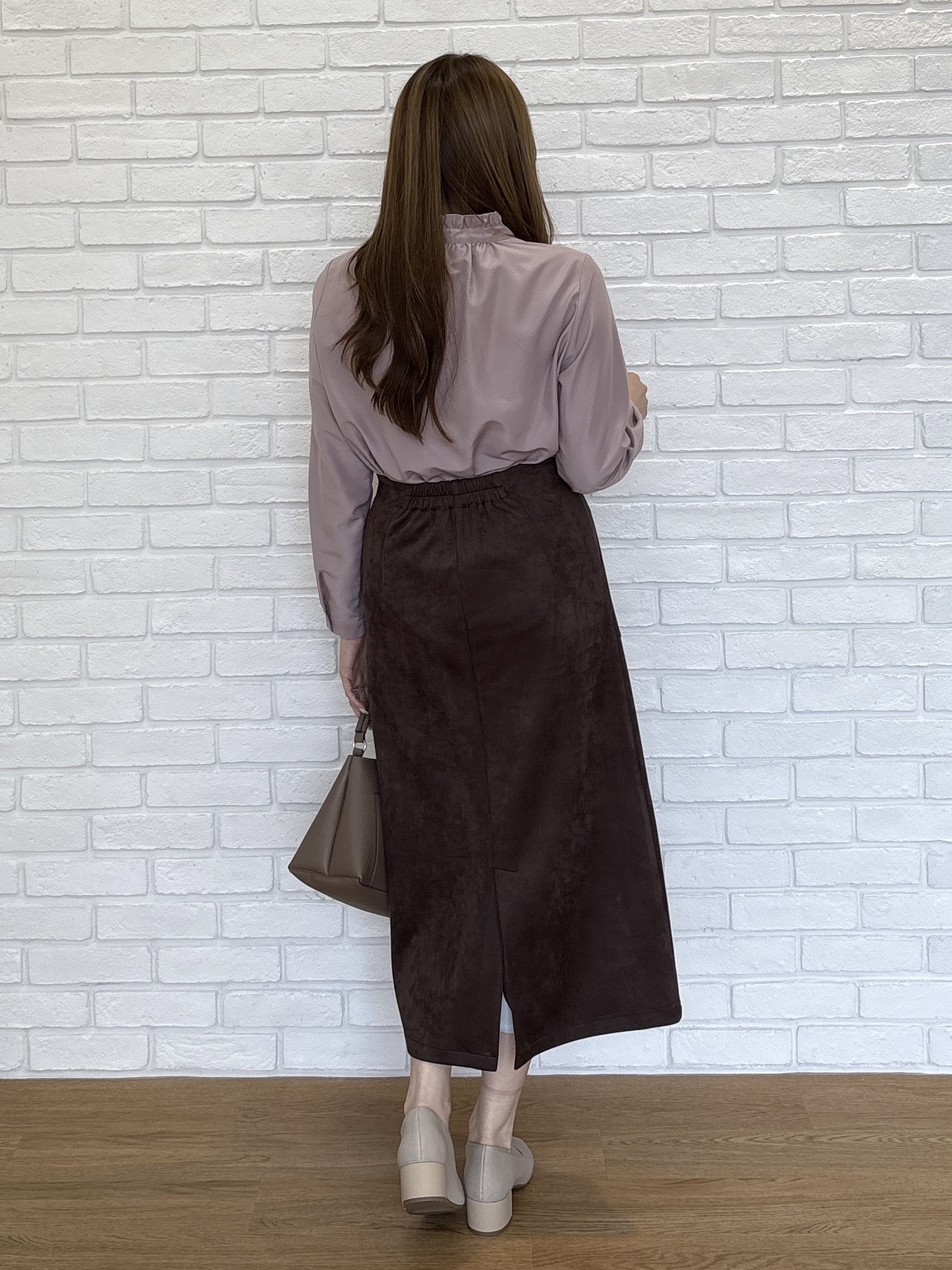 sayaさんの「SHOO･LA･RUE｜【S-LL/洗濯機可】襟フリルが女性らしい リボンブラウス」を使ったコーディネート