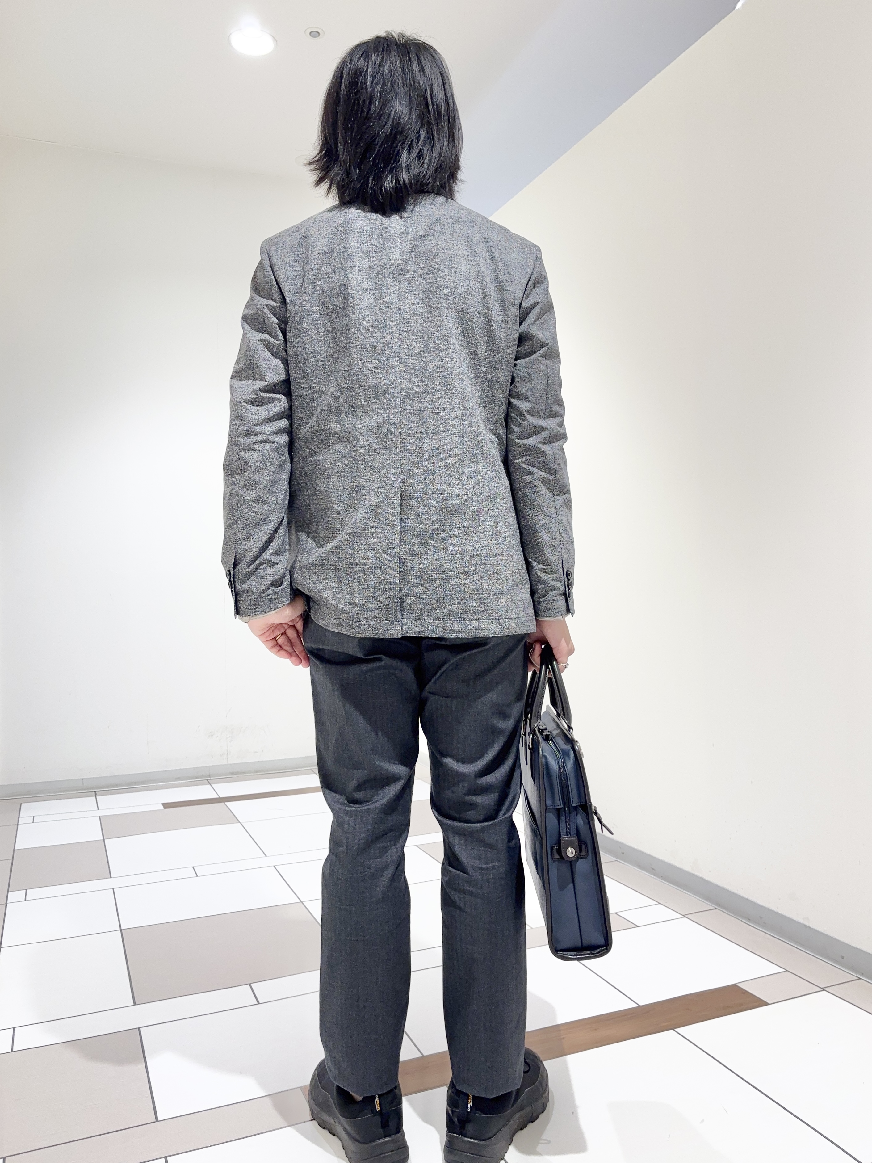 及川さんの「TAKEO KIKUCHI｜【抗菌防臭】COOL DOTS（R）ドビープリント ジャケット」を使ったコーディネート