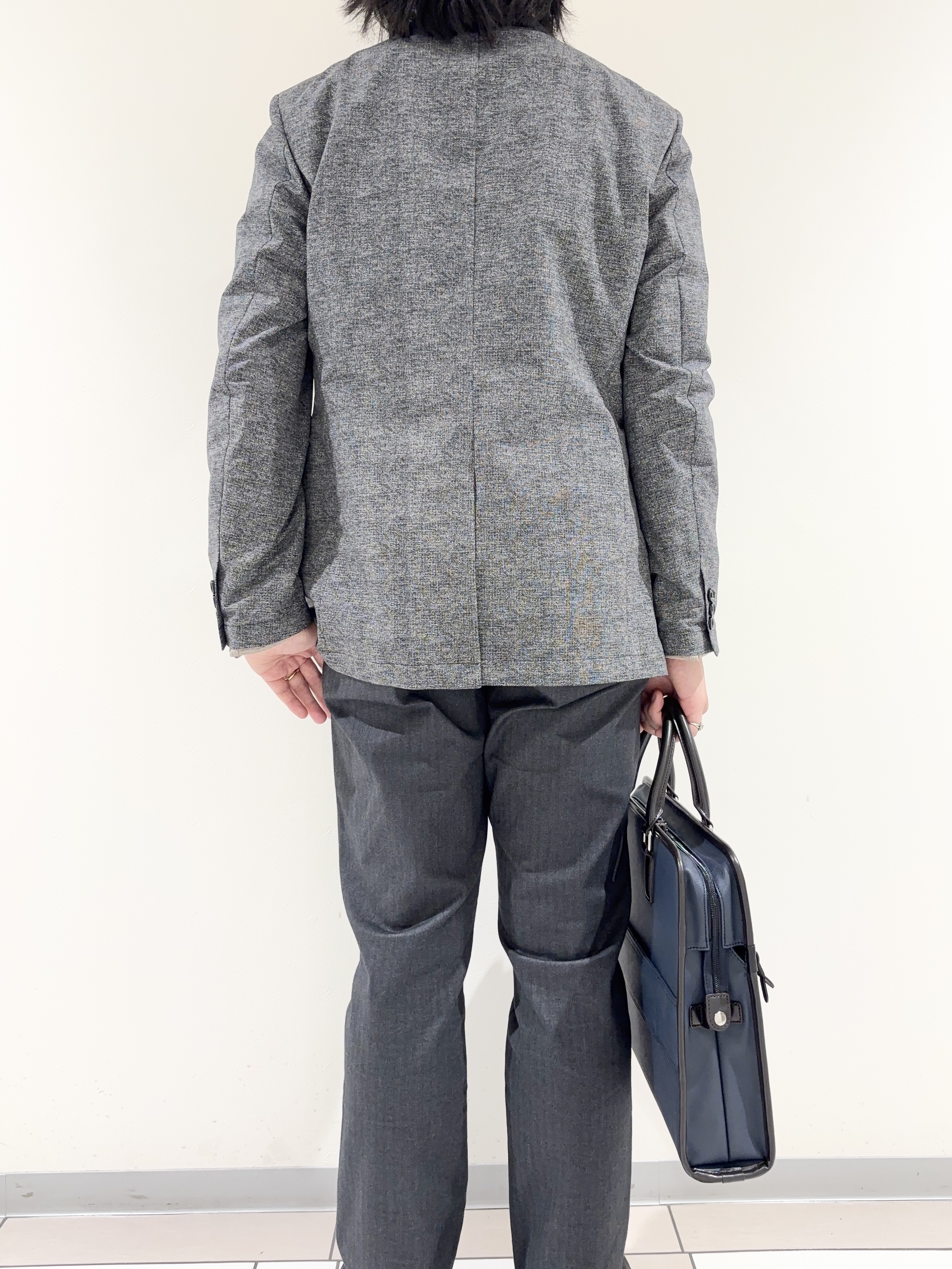 及川さんの「TAKEO KIKUCHI｜【抗菌防臭】COOL DOTS（R）ドビープリント ジャケット」を使ったコーディネート