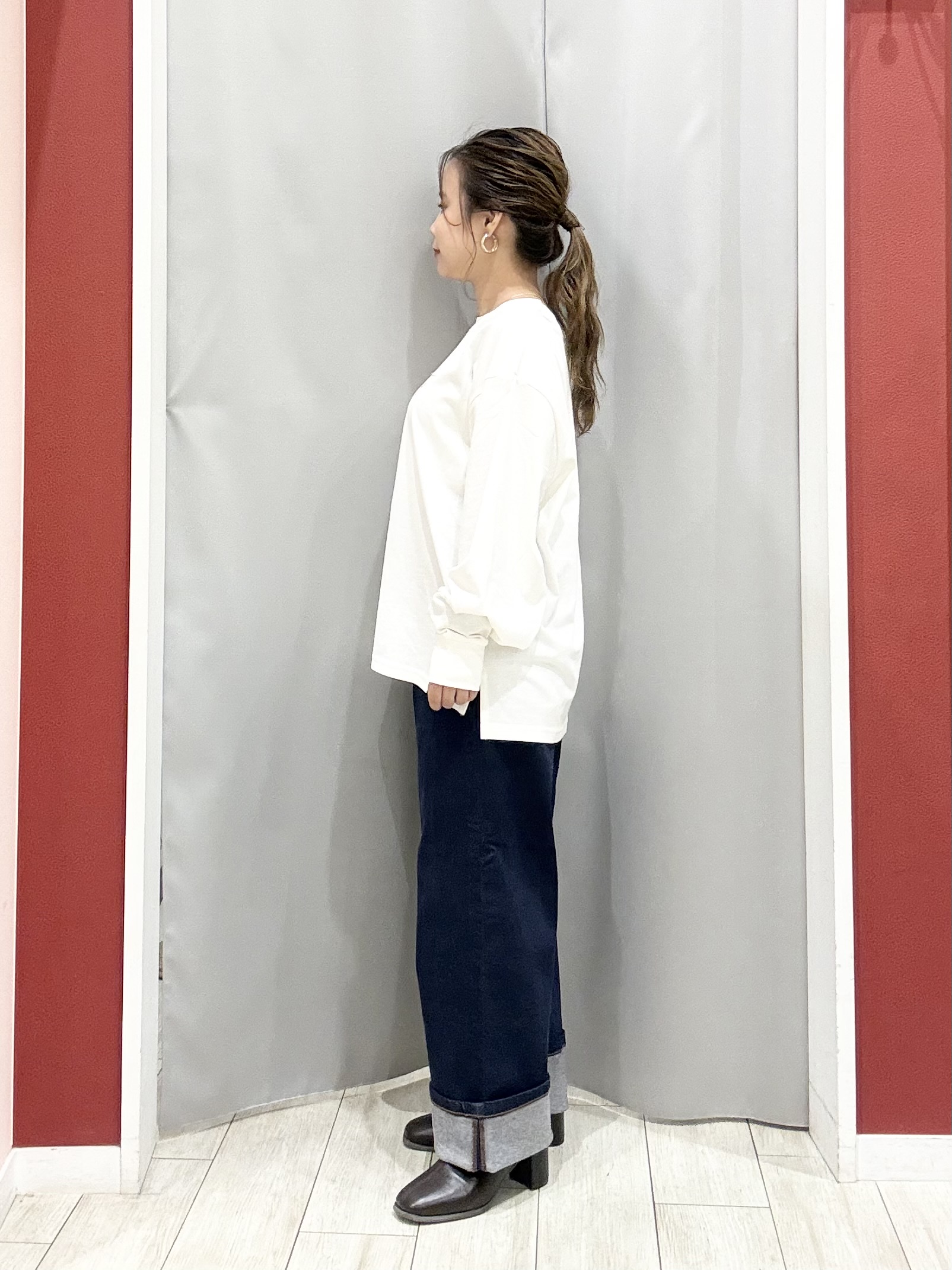 shioさんの「SHOO･LA･RUE｜【洗濯後しわになりにくい/S-LL】気分で選ぶ 大人のデイリー使いに ベーシックシャツ」を使ったコーディネート