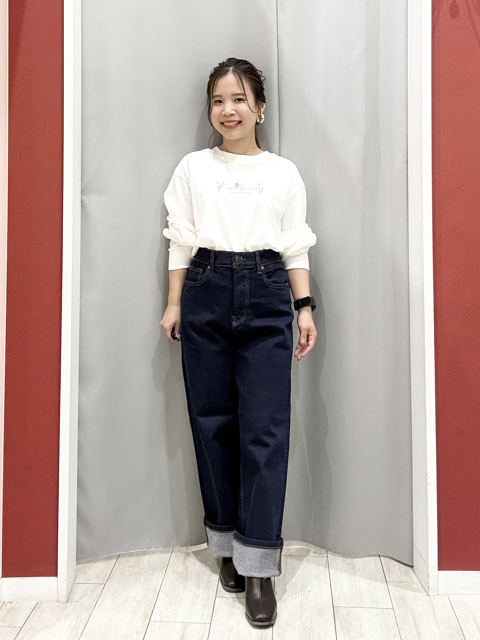 shioさんの「SHOO･LA･RUE｜【洗濯後しわになりにくい/S-LL】気分で選ぶ 大人のデイリー使いに ベーシックシャツ」を使ったコーディネート