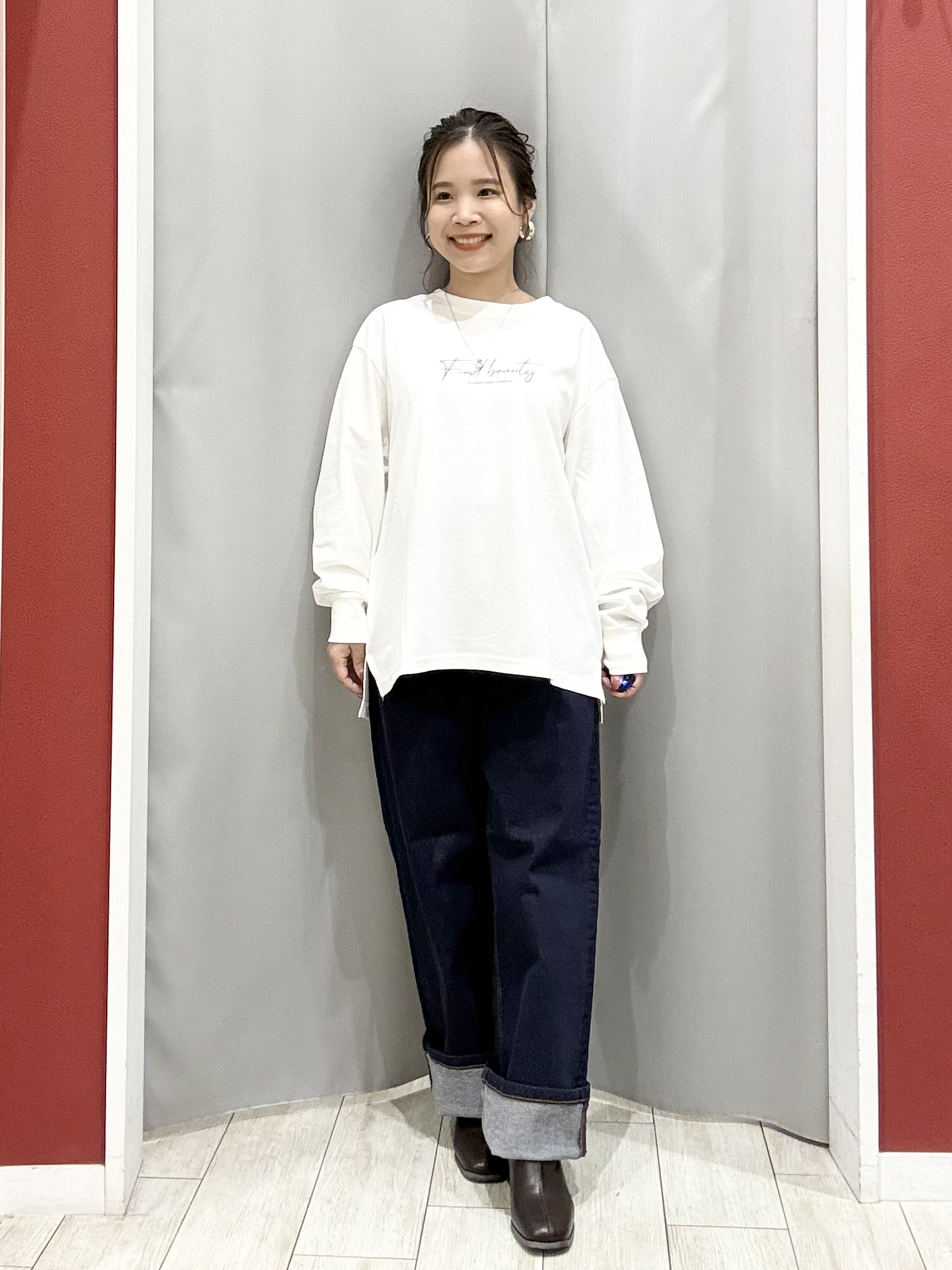 shioさんの「SHOO･LA･RUE｜【洗濯後しわになりにくい/S-LL】気分で選ぶ 大人のデイリー使いに ベーシックシャツ」を使ったコーディネート