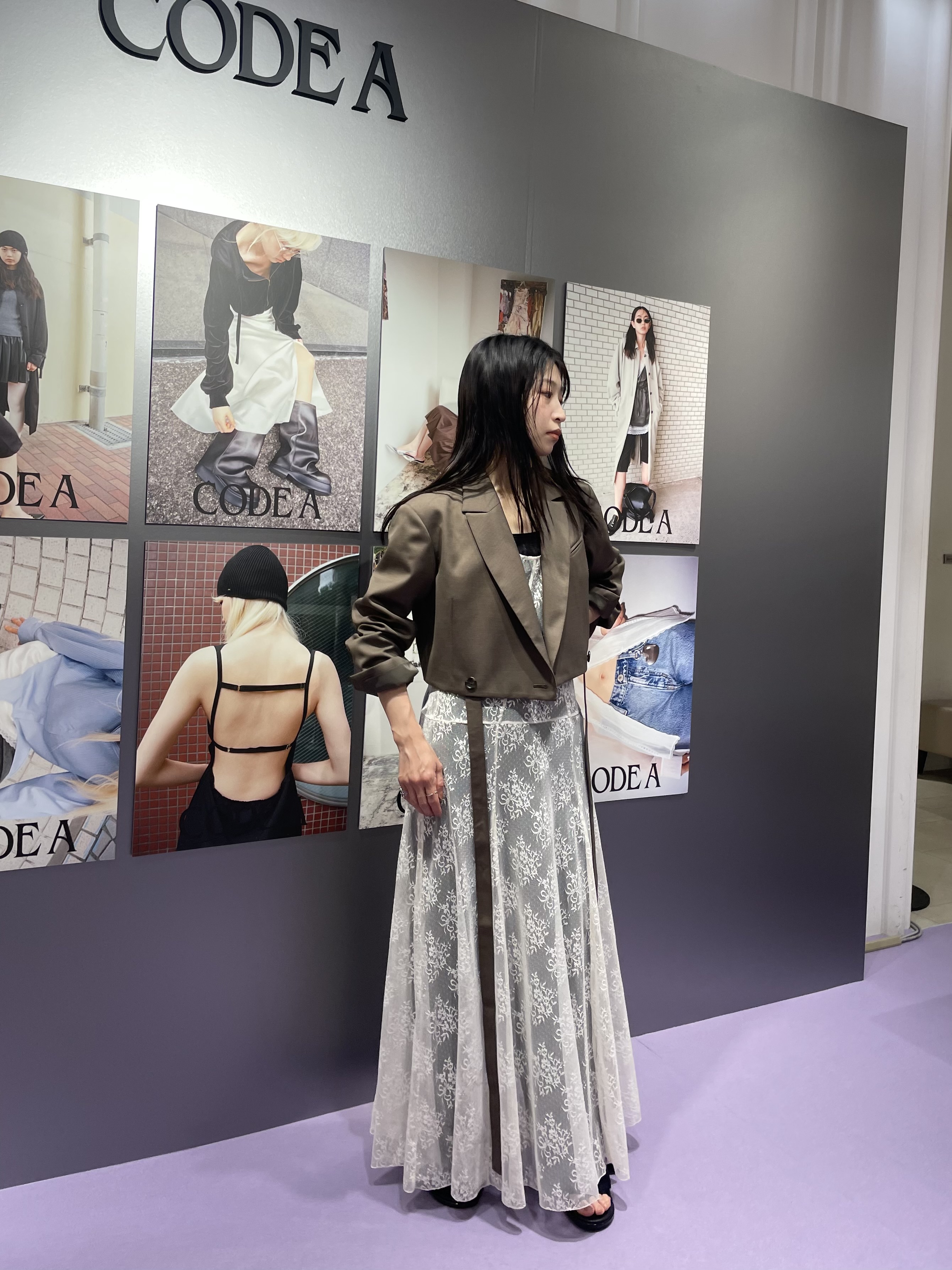 丸山加奈子さんの「CODE A｜UKI UKI＊CODE A｜veil lace dress」を使ったコーディネート