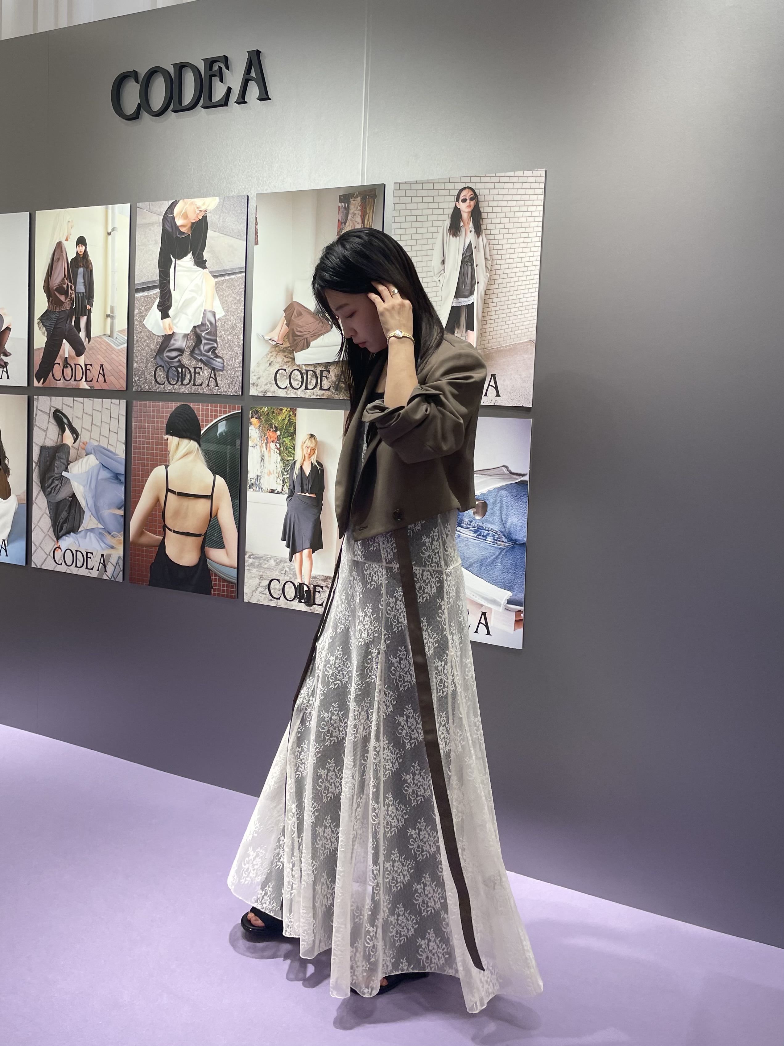 丸山加奈子さんの「CODE A｜UKI UKI＊CODE A｜veil lace dress」を使ったコーディネート