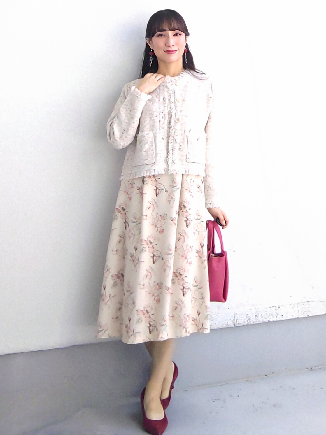 keinaさんの「SunaUna｜【手洗い可／日本製】花柄ワンピース」を使ったコーディネート