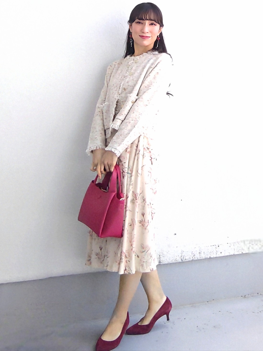 keinaさんの「SunaUna｜【手洗い可／日本製】花柄ワンピース」を使ったコーディネート