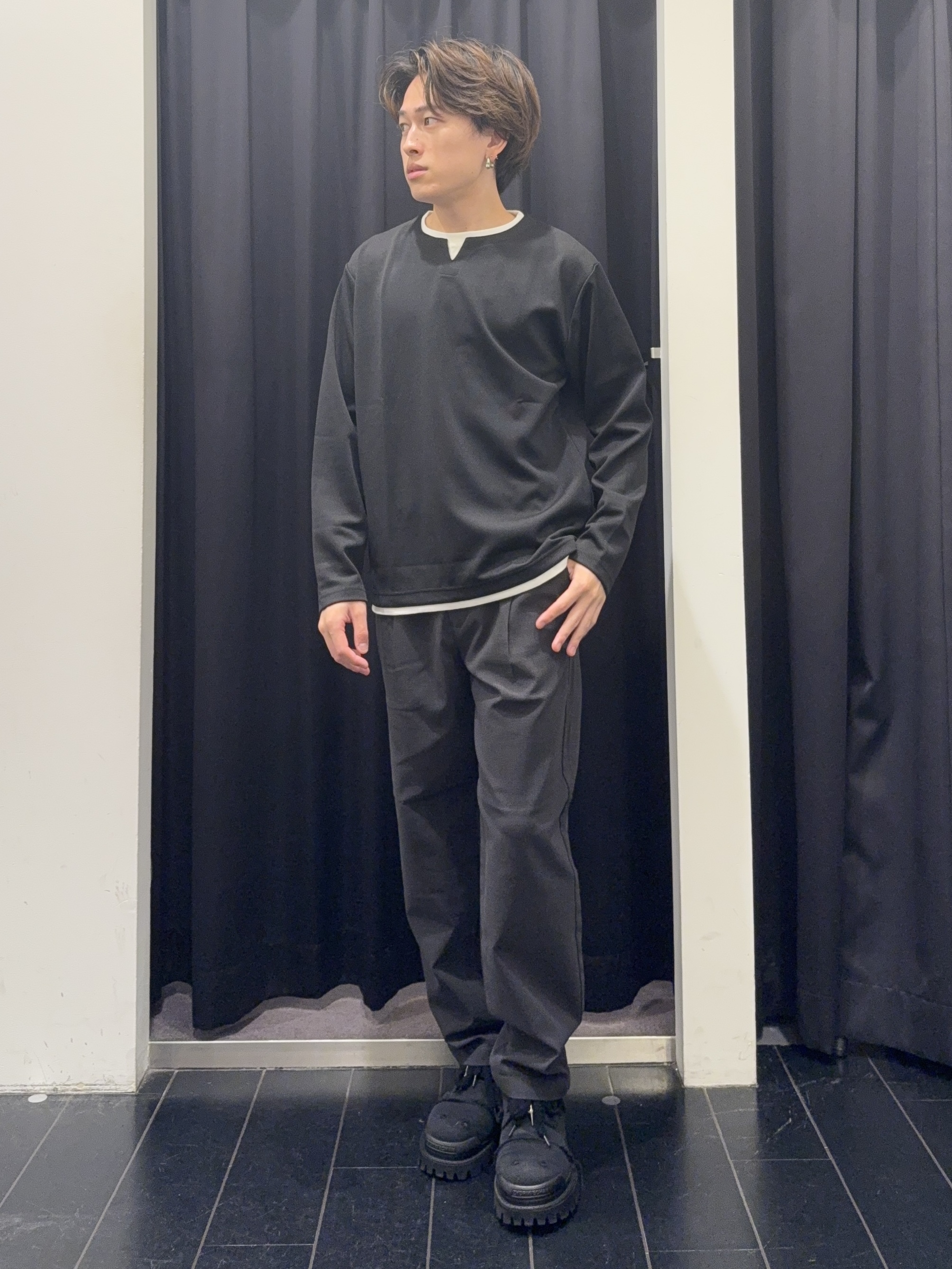 カシマさんの「THE SHOP TK｜【セットアップ可／洗濯機OK】ウールライクジップブルゾン」を使ったコーディネート