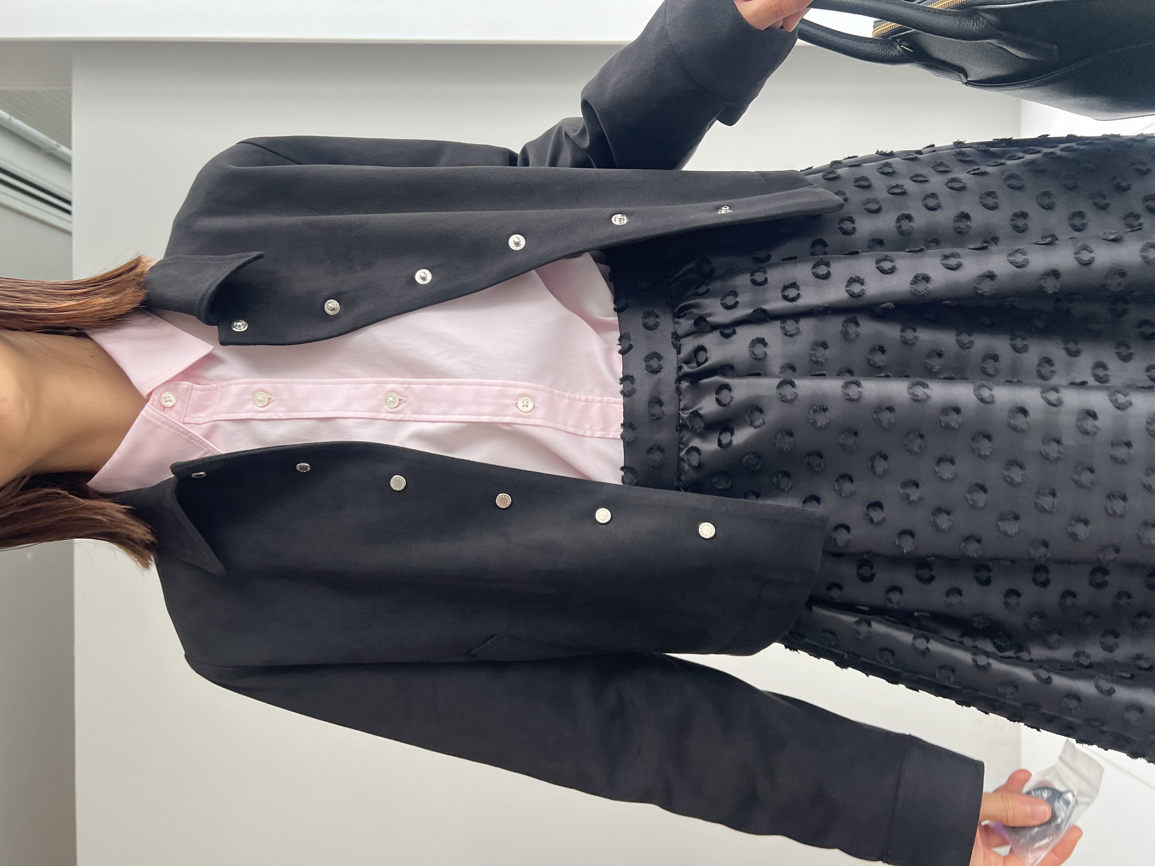 misaさんの「DRESSTERIOR｜◆mica della valle（ミカデラヴァッレ）Katia ハンドバッグ」を使ったコーディネート