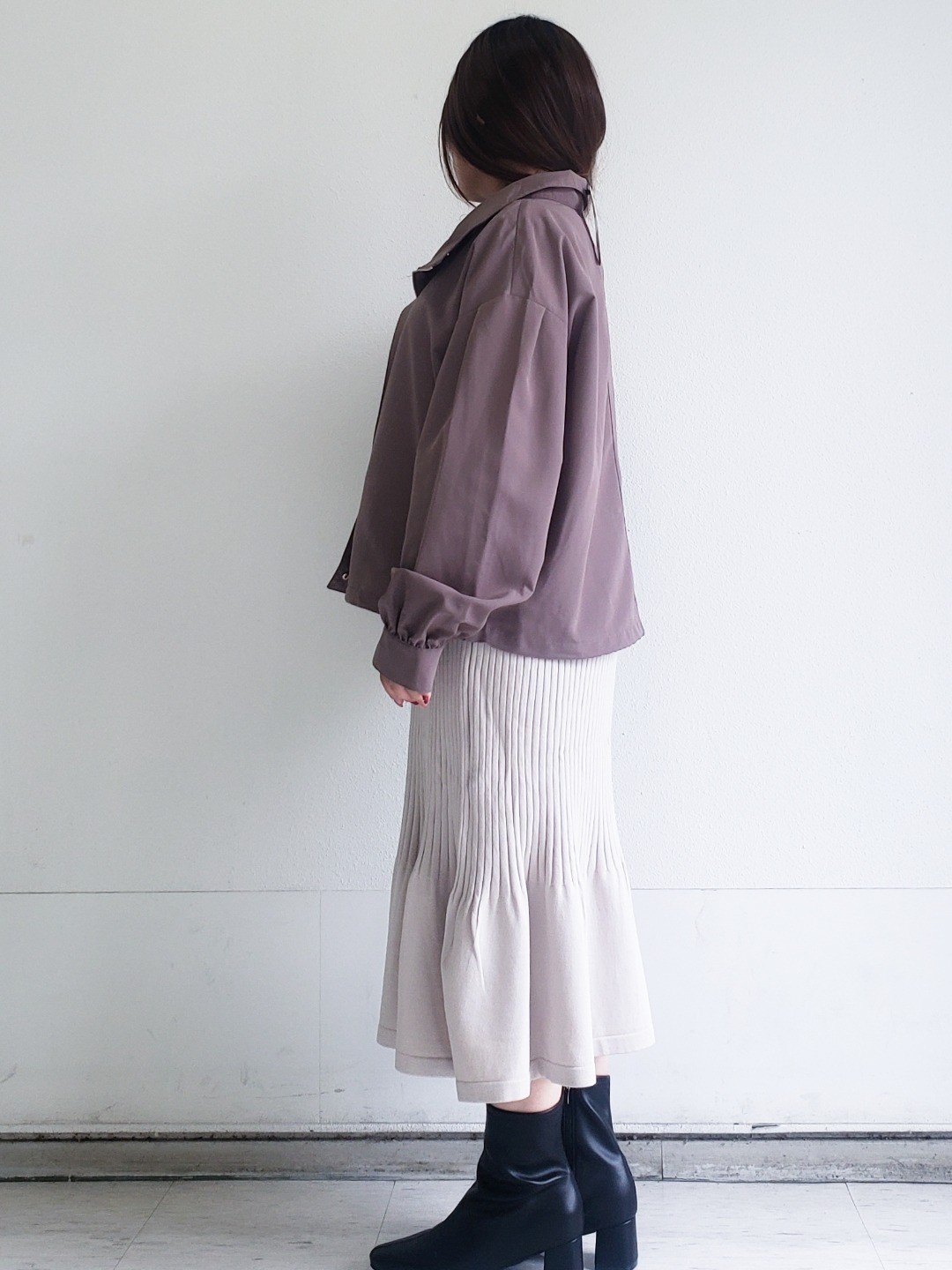 Riaさんの「index｜【防シワ】スタンドパフブルゾン《洗濯機OK》」を使ったコーディネート