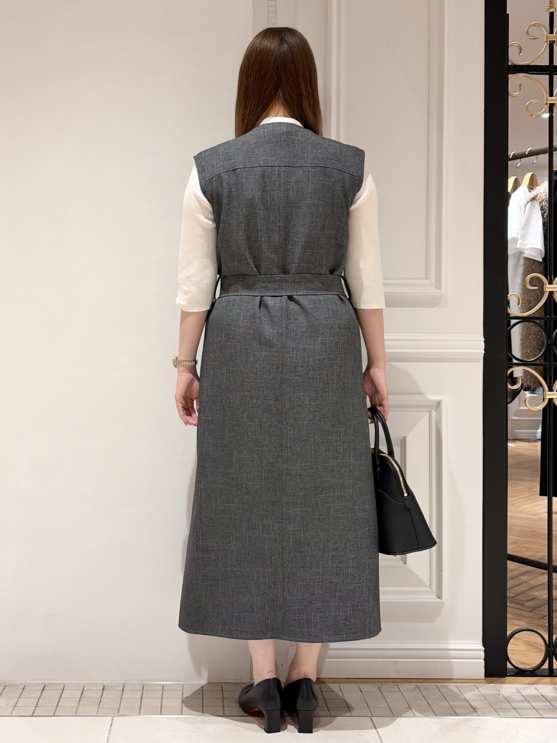 minowaさんの「DRESSTERIOR｜【接触冷感】クールタッチ ハーフスリーブニット」を使ったコーディネート
