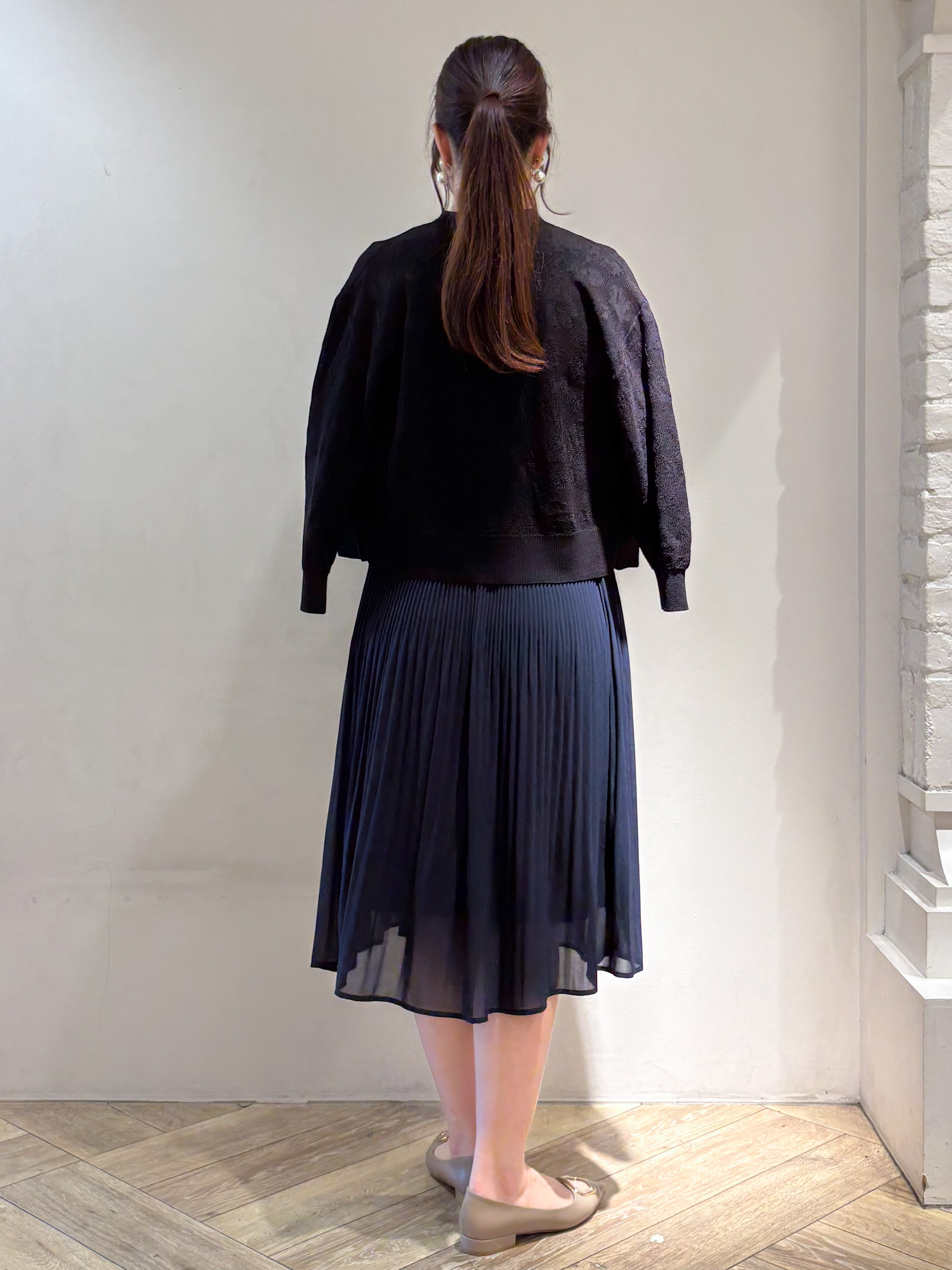 sayaさんの「index｜【８色展開】柄アソートシアーカーディガン《洗濯機OK》」を使ったコーディネート