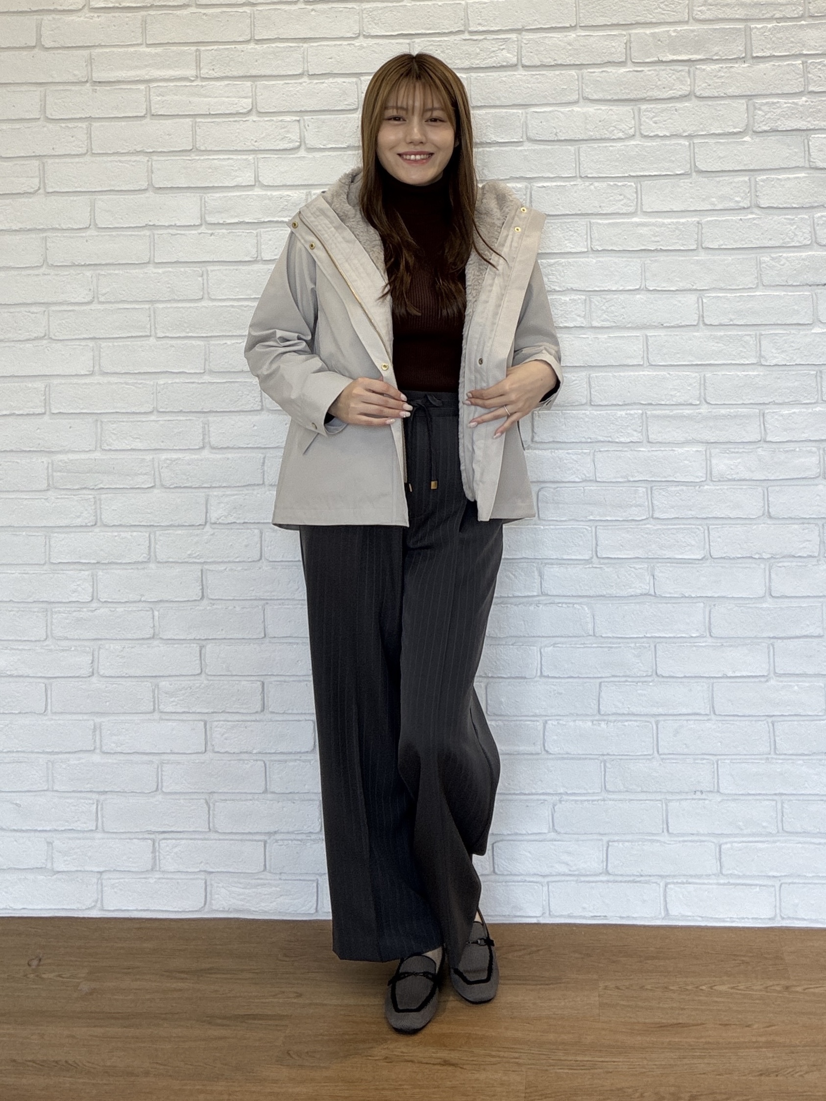 sayaさんの「SHOO･LA･RUE｜【洗濯機可/撥水/マルチWAY】ファーライナー付き 毎日欲張りマンパ」を使ったコーディネート