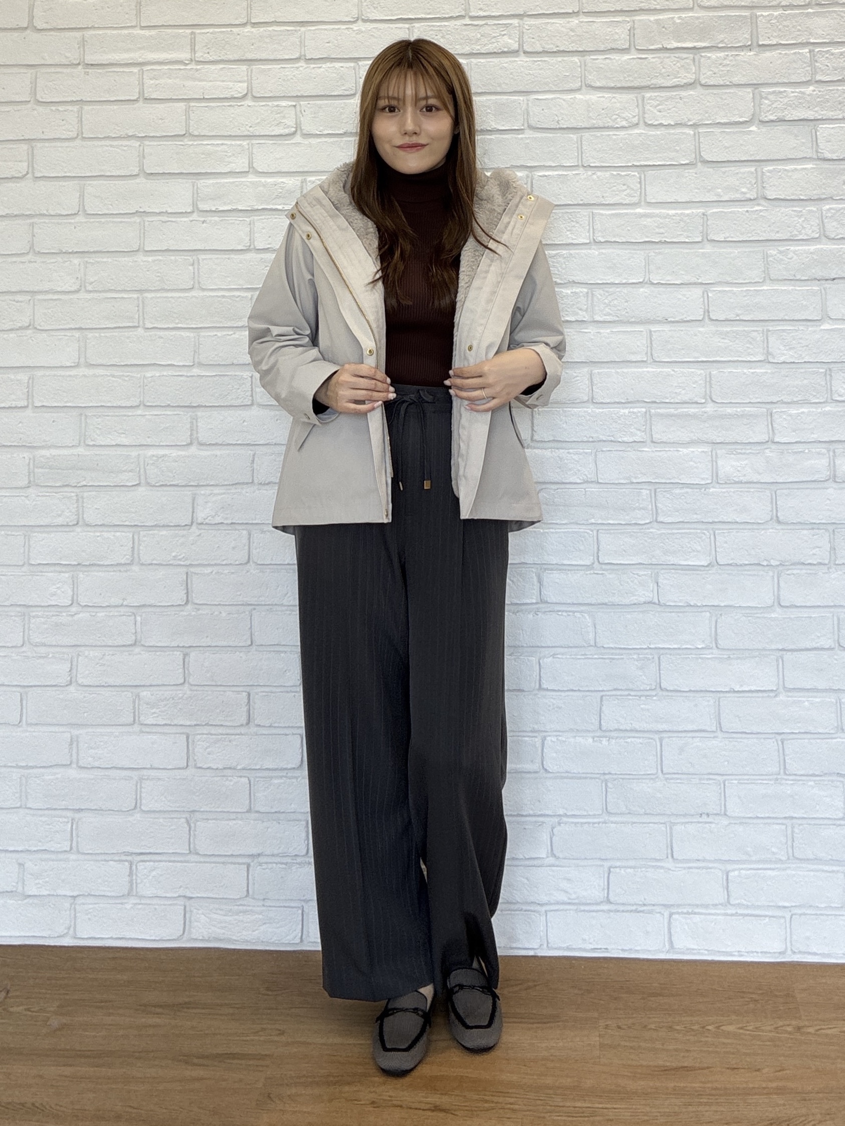 sayaさんの「SHOO･LA･RUE｜【洗濯機可/撥水/マルチWAY】ファーライナー付き 毎日欲張りマンパ」を使ったコーディネート