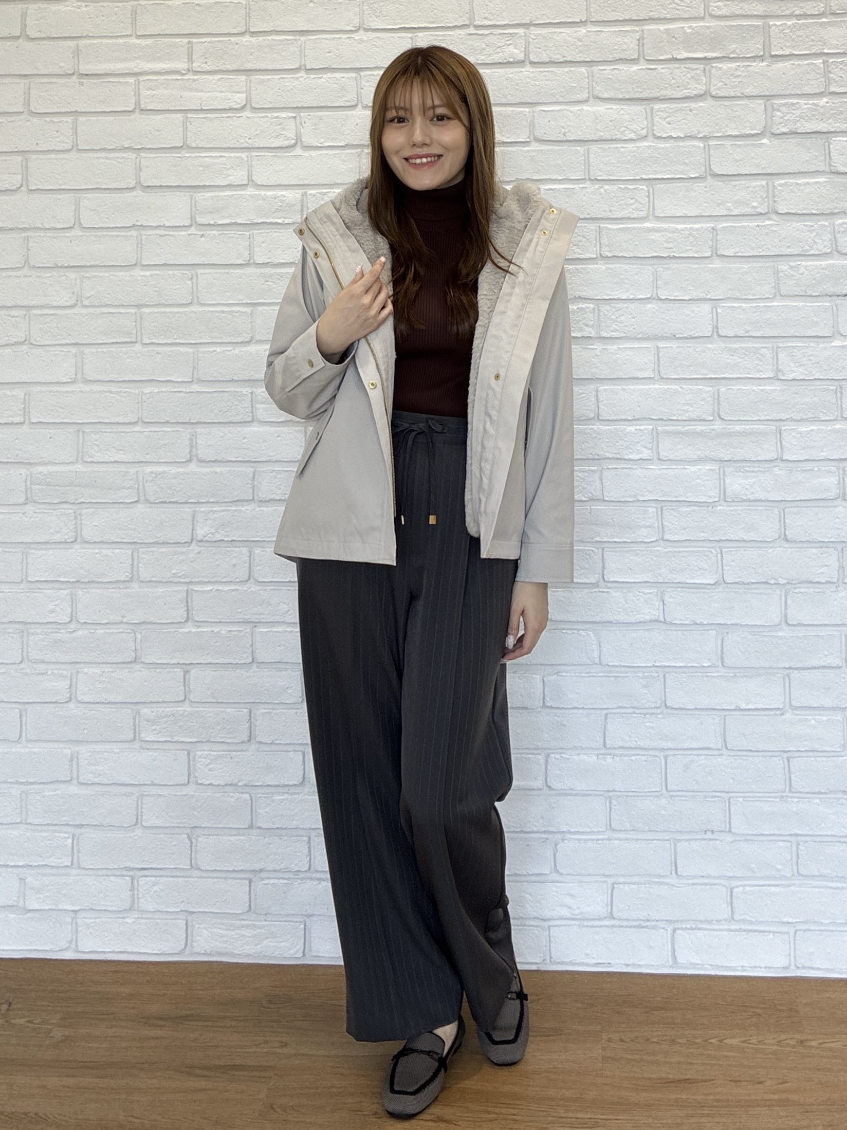 sayaさんの「SHOO･LA･RUE｜【洗濯機可/撥水/マルチWAY】ファーライナー付き 毎日欲張りマンパ」を使ったコーディネート