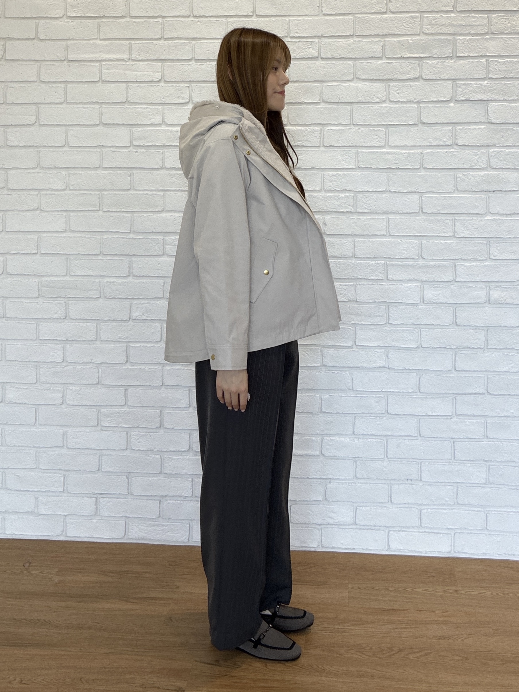 sayaさんの「SHOO･LA･RUE｜【洗濯機可/撥水/マルチWAY】ファーライナー付き 毎日欲張りマンパ」を使ったコーディネート