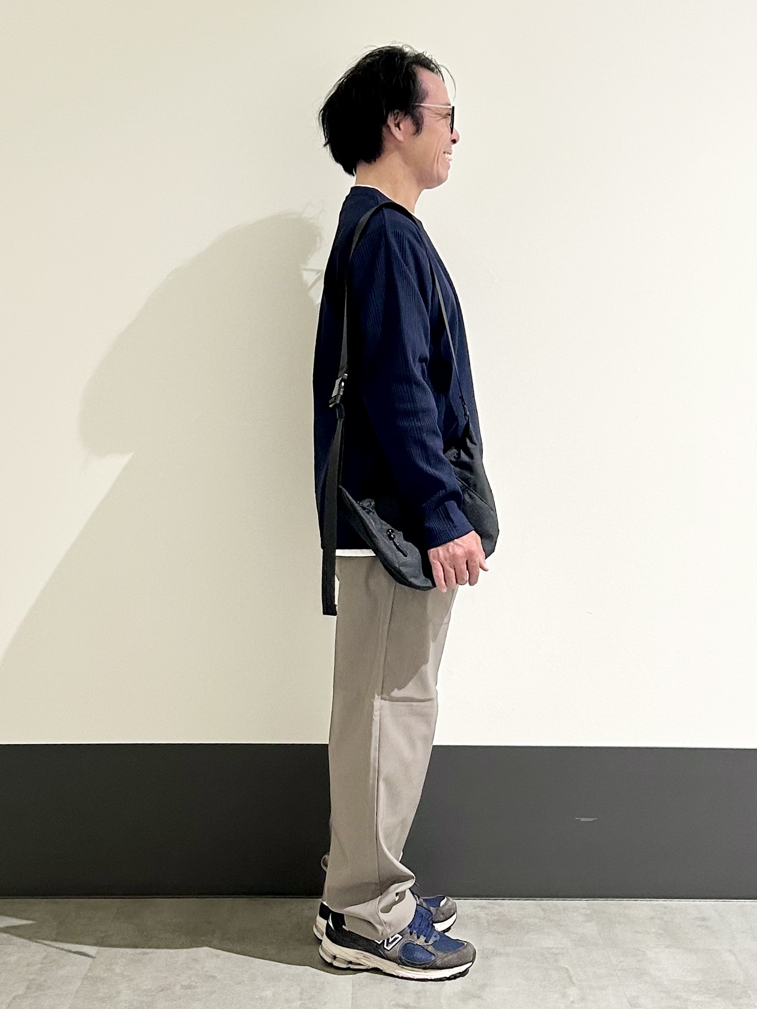 KENJI Iさんの「THE SHOP TK｜【洗濯機OK】ワッフル レイヤード 長袖Tシャツ」を使ったコーディネート