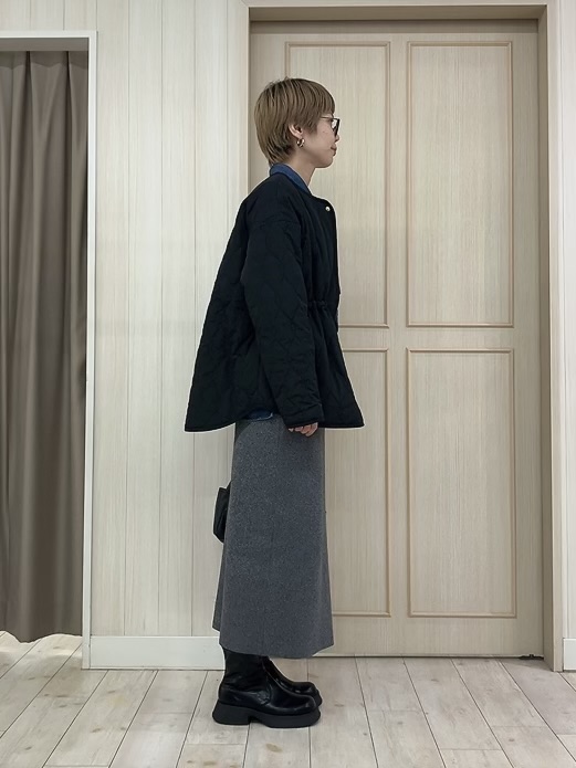 Turnerさんの「SHOO･LA･RUE｜【撥水/S-LL/洗濯機可】ウエスト絞れる キルト中綿ジャケット」を使ったコーディネート