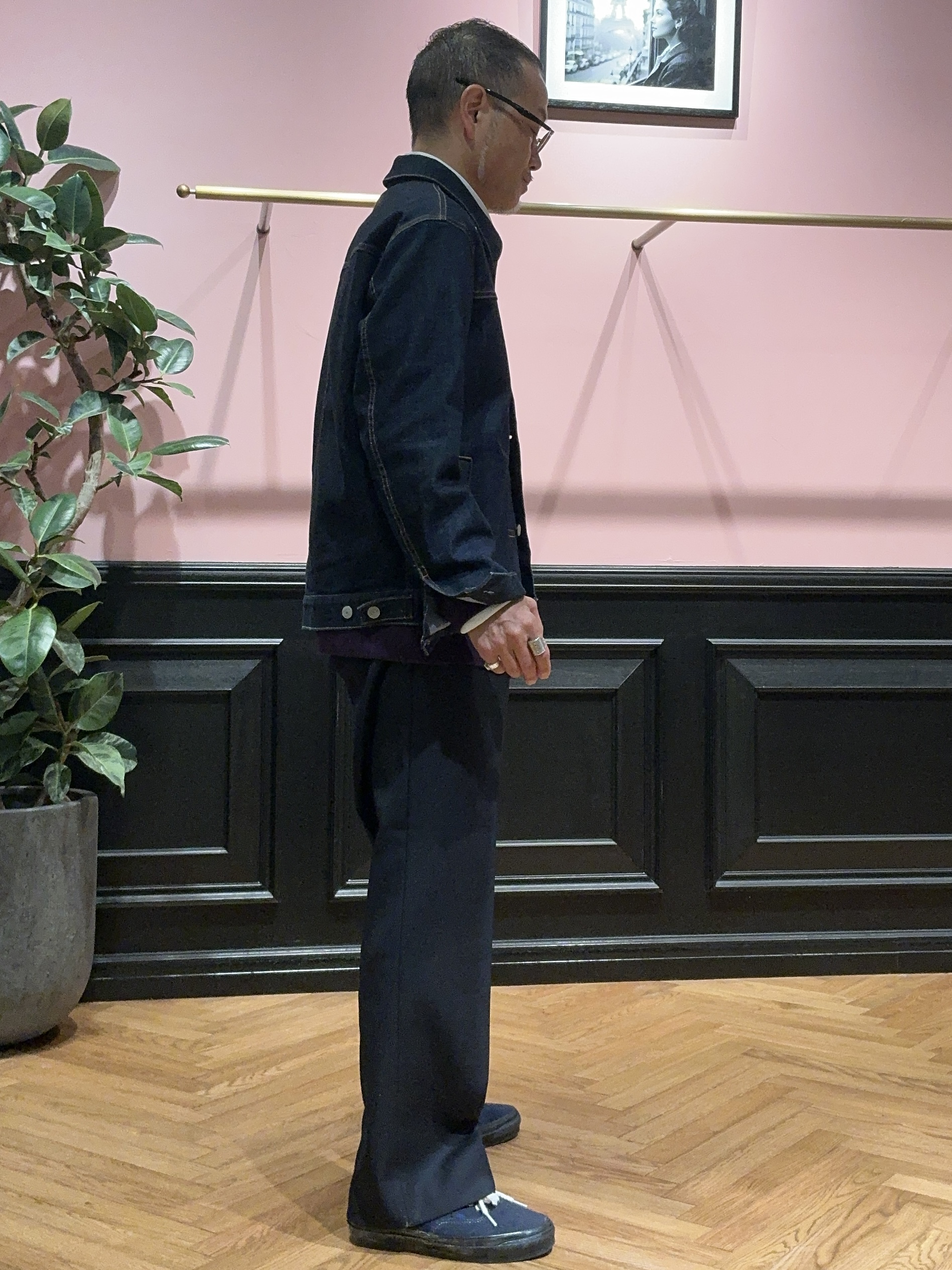 torigoeさんの「DRESSTERIOR｜KAIHARA denim トラッカージャケット」を使ったコーディネート