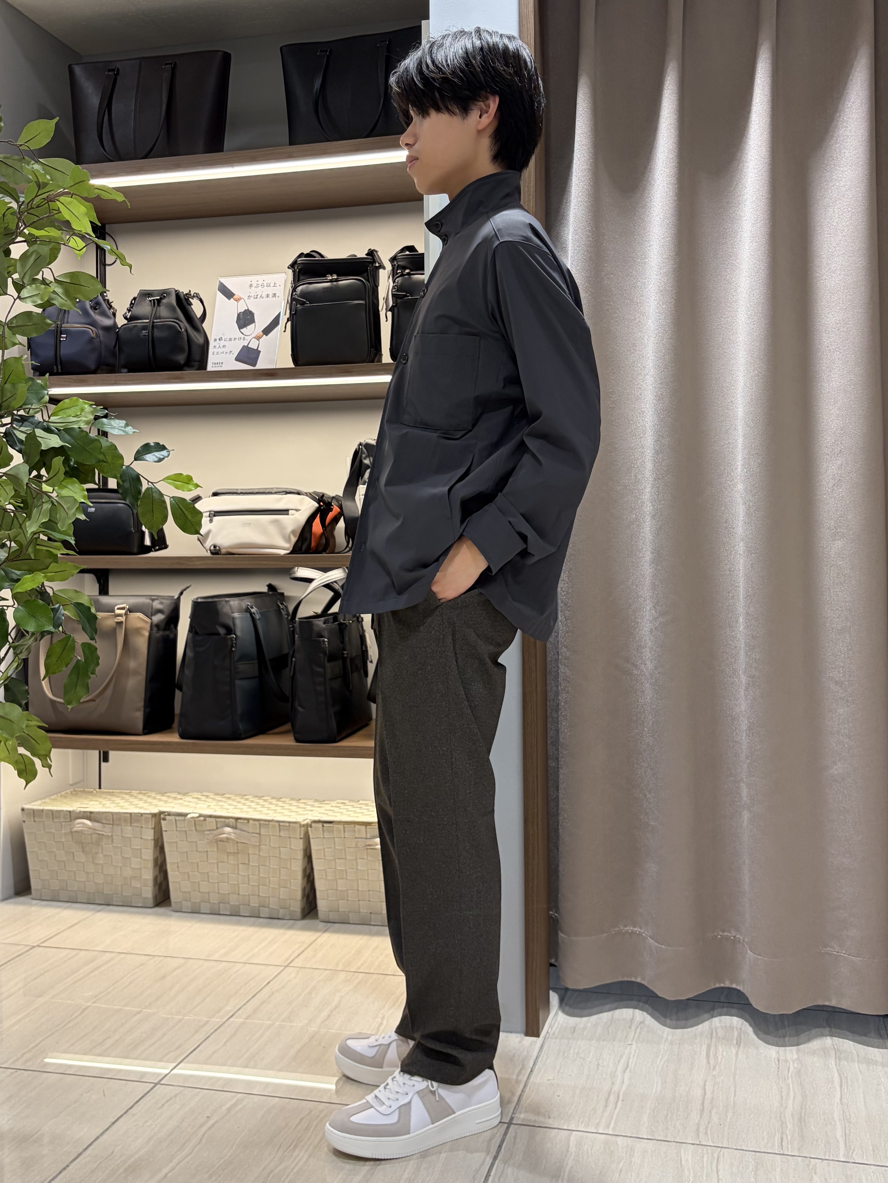 hiroさんの「TAKEO KIKUCHI｜3Dナイロンストレッチ　スタンドカラーブルゾン」を使ったコーディネート