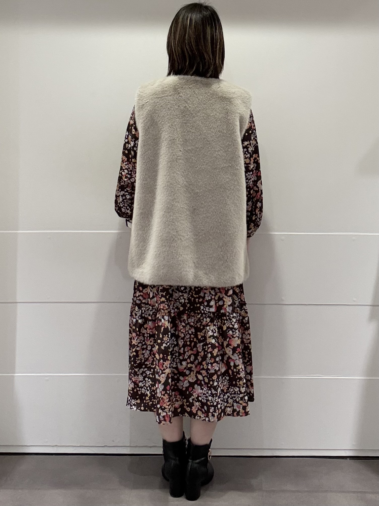 mamiさんの「Reflect｜フラワープリント フェミニンワンピース」を使ったコーディネート