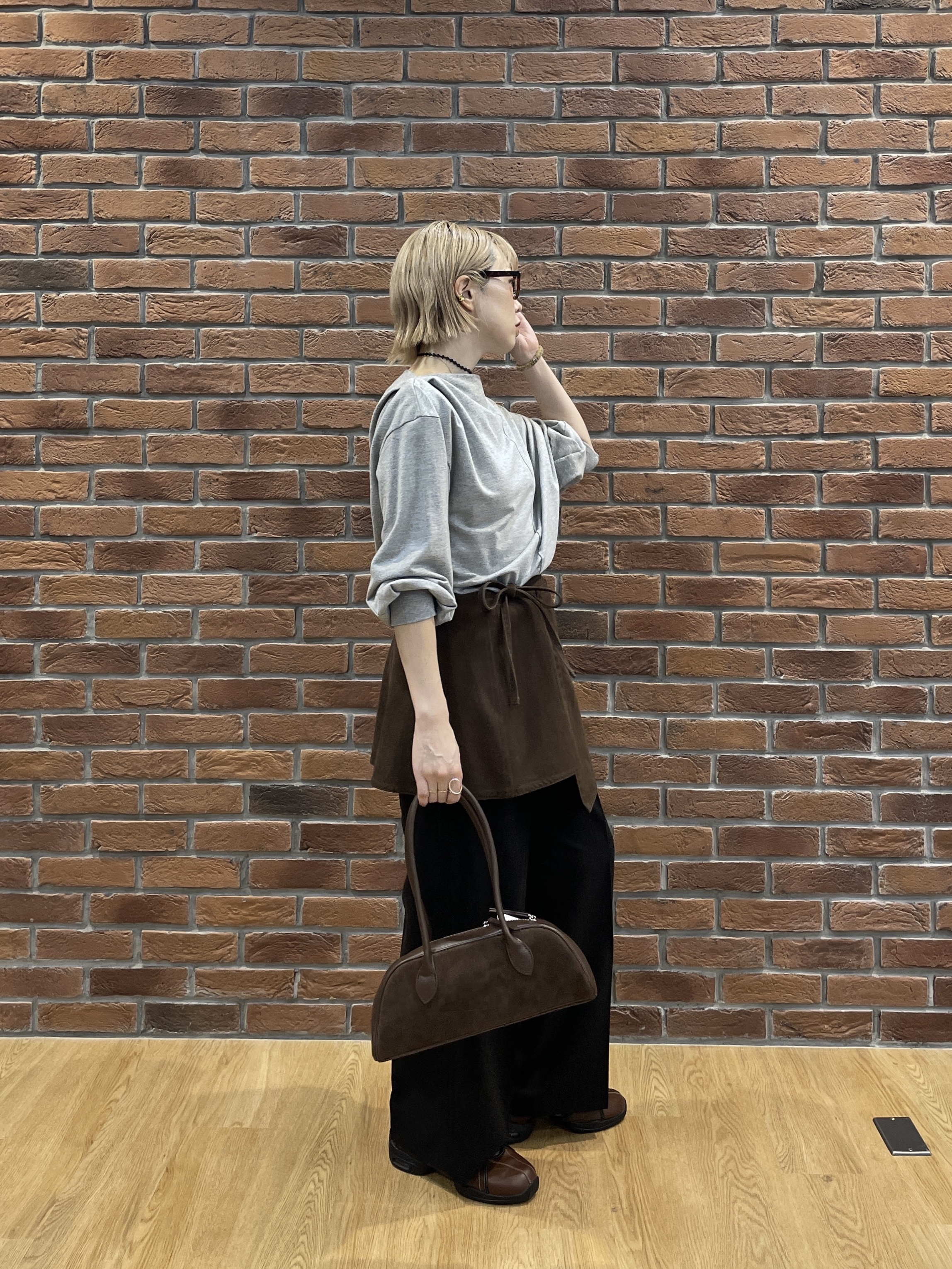 mikuさんの「INDIVI｜裏毛オフショルカットソー」を使ったコーディネート