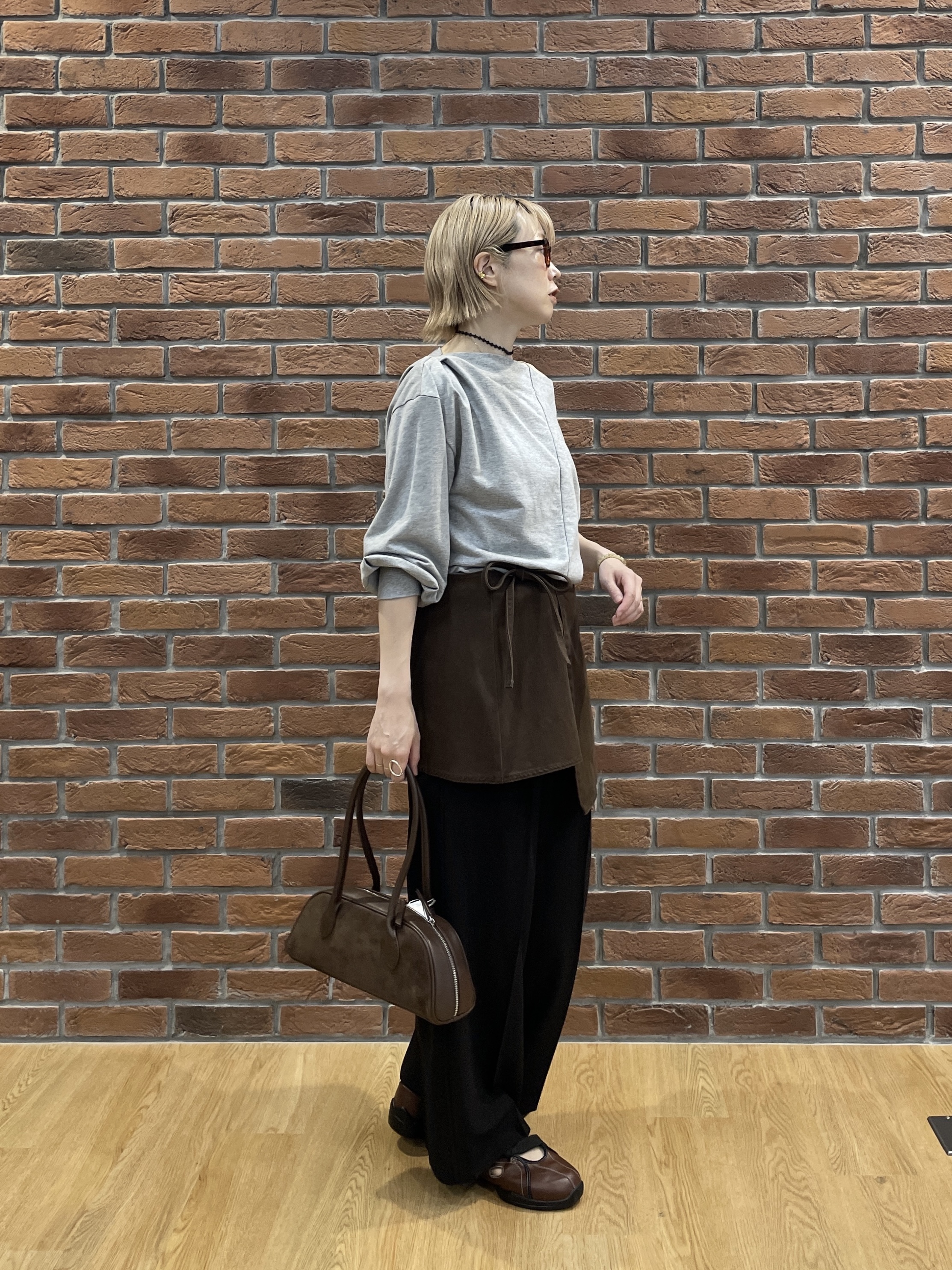 mikuさんの「INDIVI｜裏毛オフショルカットソー」を使ったコーディネート