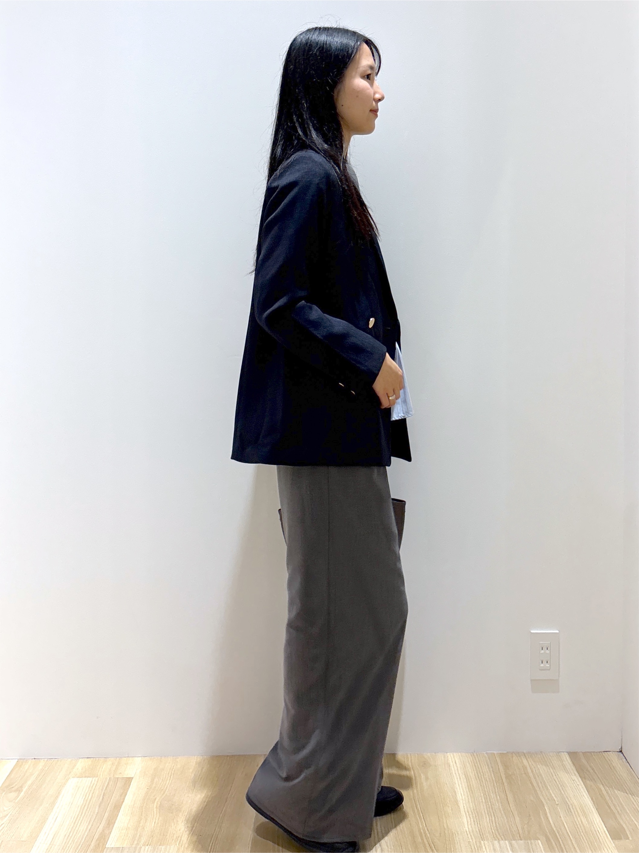 sachikoさんの「OPAQUE.CLIP｜ダブルブレストジャケット【洗える】」を使ったコーディネート