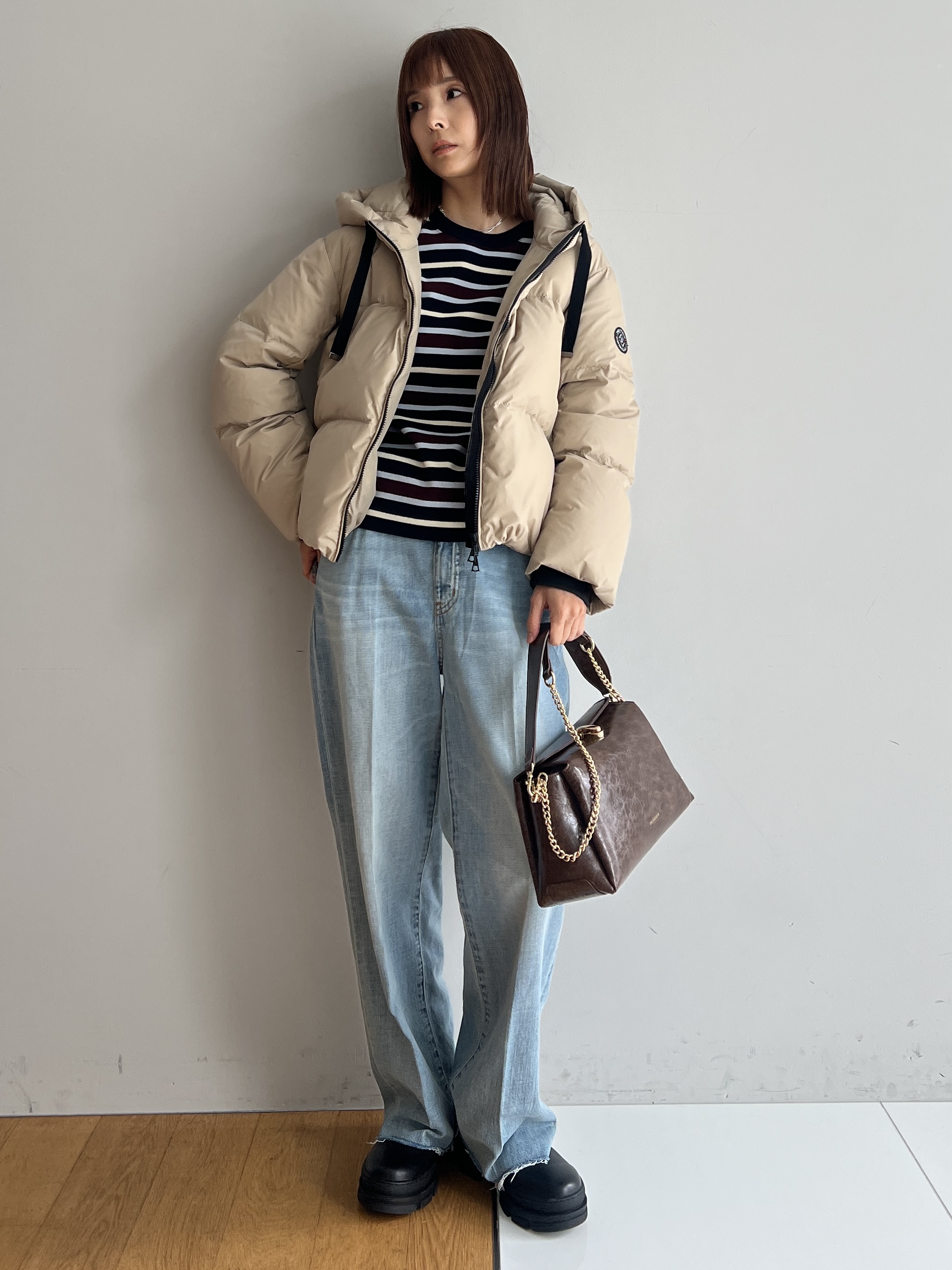 misaさんの「DRESSTERIOR｜ストレッチ フルニードルボーダーニット」を使ったコーディネート