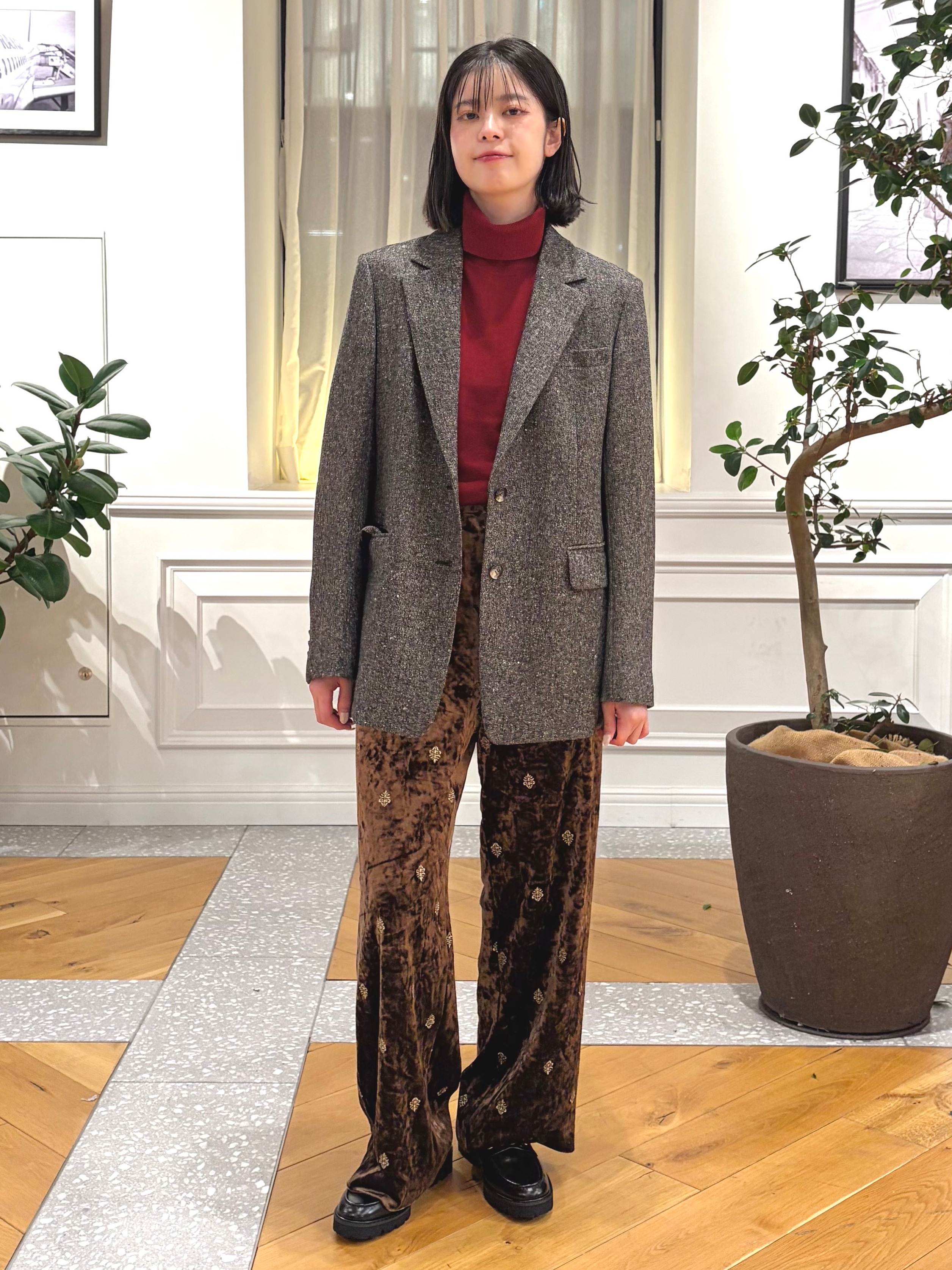 pupiさんの「DRESSTERIOR｜【セットアップ可】ネップツイード ジャケット」を使ったコーディネート
