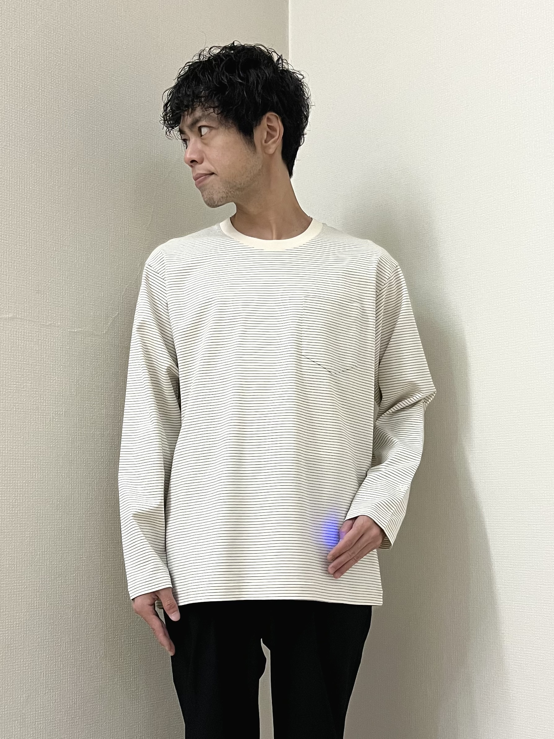 URAさんの「TAKEO KIKUCHI｜【BOWLER HAT LABEL】シングルレザーライダースジャケット」を使ったコーディネート