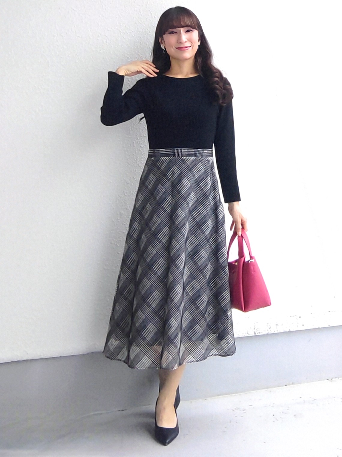 keinaさんの「SunaUna｜【手洗い可／日本製】配色カーディガン」を使ったコーディネート