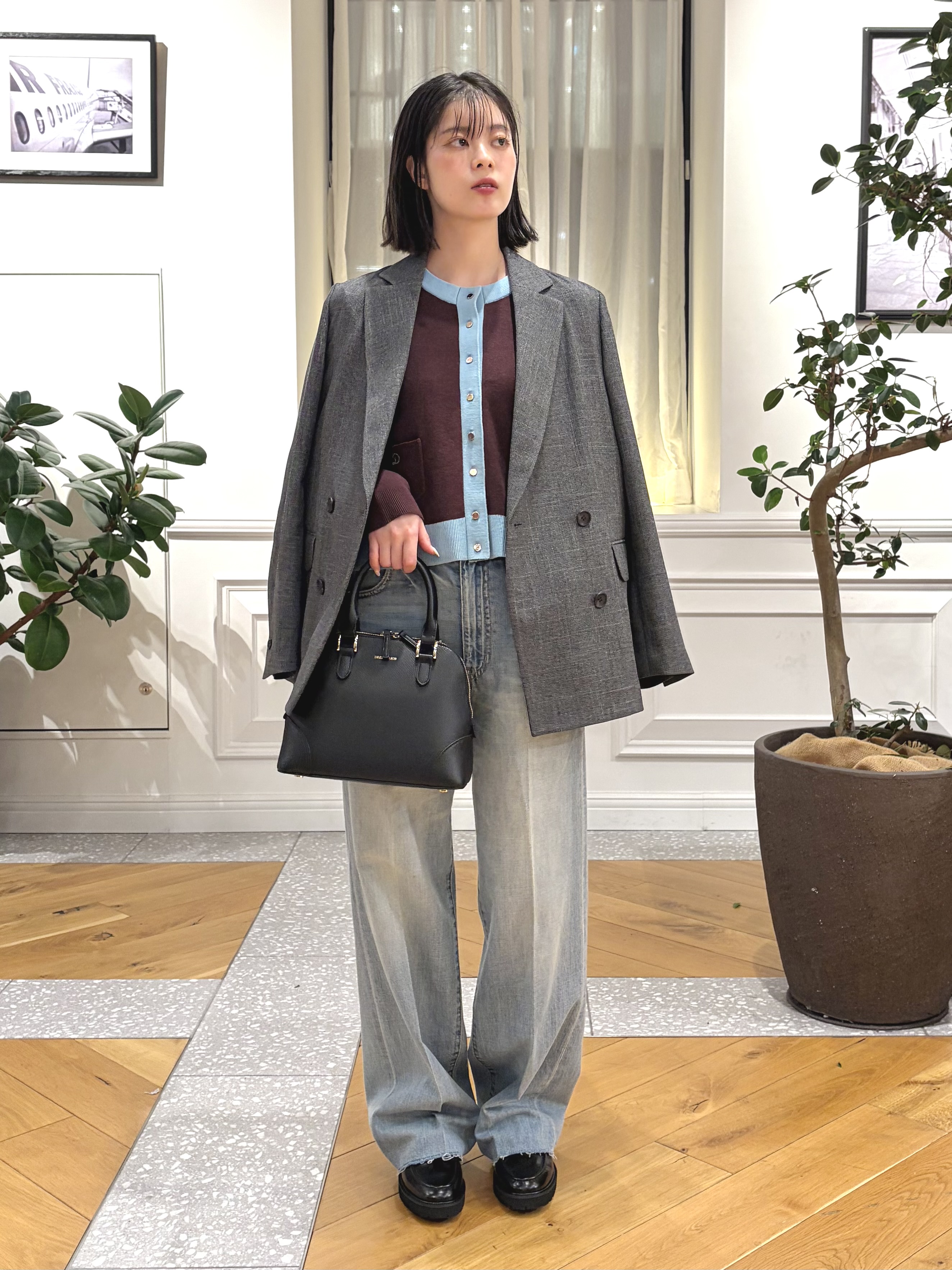 pupiさんの「DRESSTERIOR｜シャークスキン ラフジャケット」を使ったコーディネート