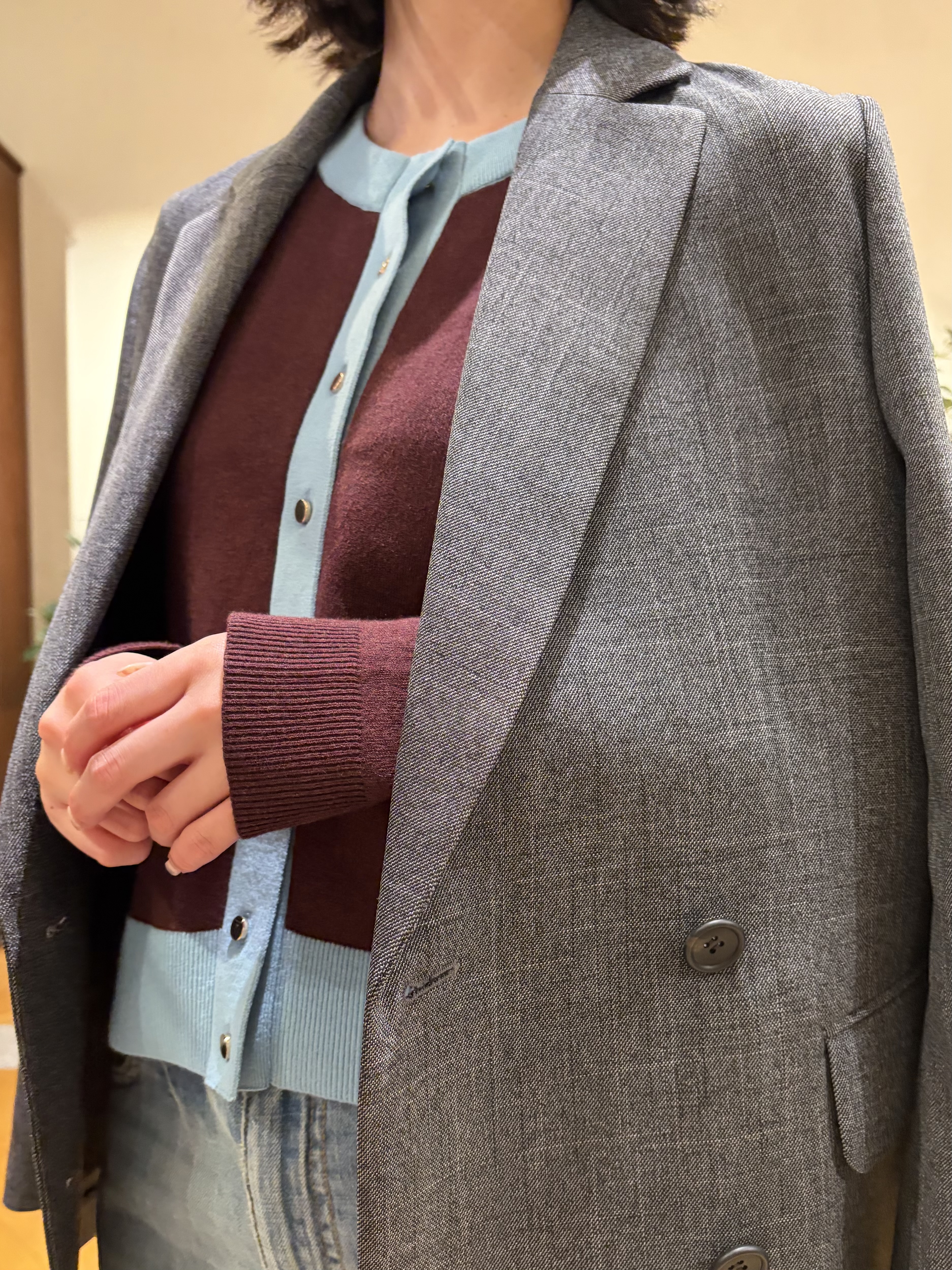 pupiさんの「DRESSTERIOR｜シャークスキン ラフジャケット」を使ったコーディネート