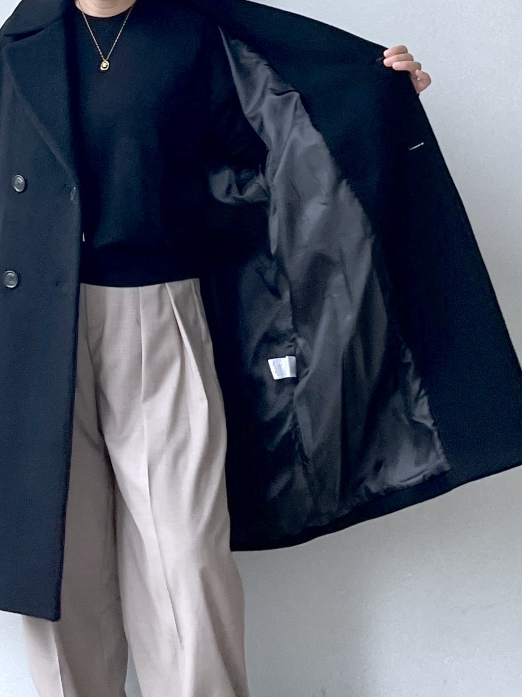 Soeさんの「DRESSTERIOR｜【6色展開/マシンウォッシャブル】コットンカシミヤニット」を使ったコーディネート