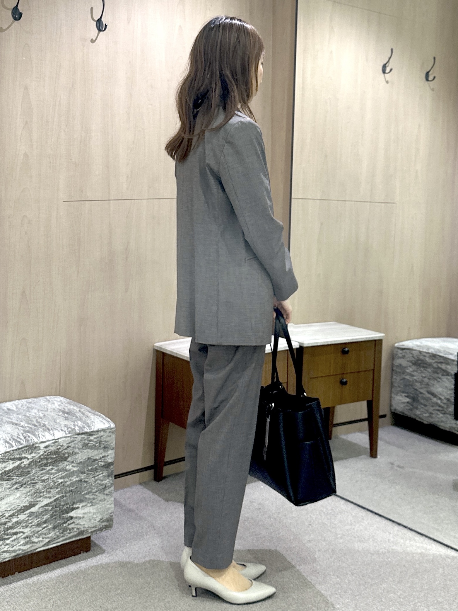 Miwaさんの「UNTITLED｜【アンサンブル可/きれいめ/通勤】コンパクト5分袖ニット」を使ったコーディネート