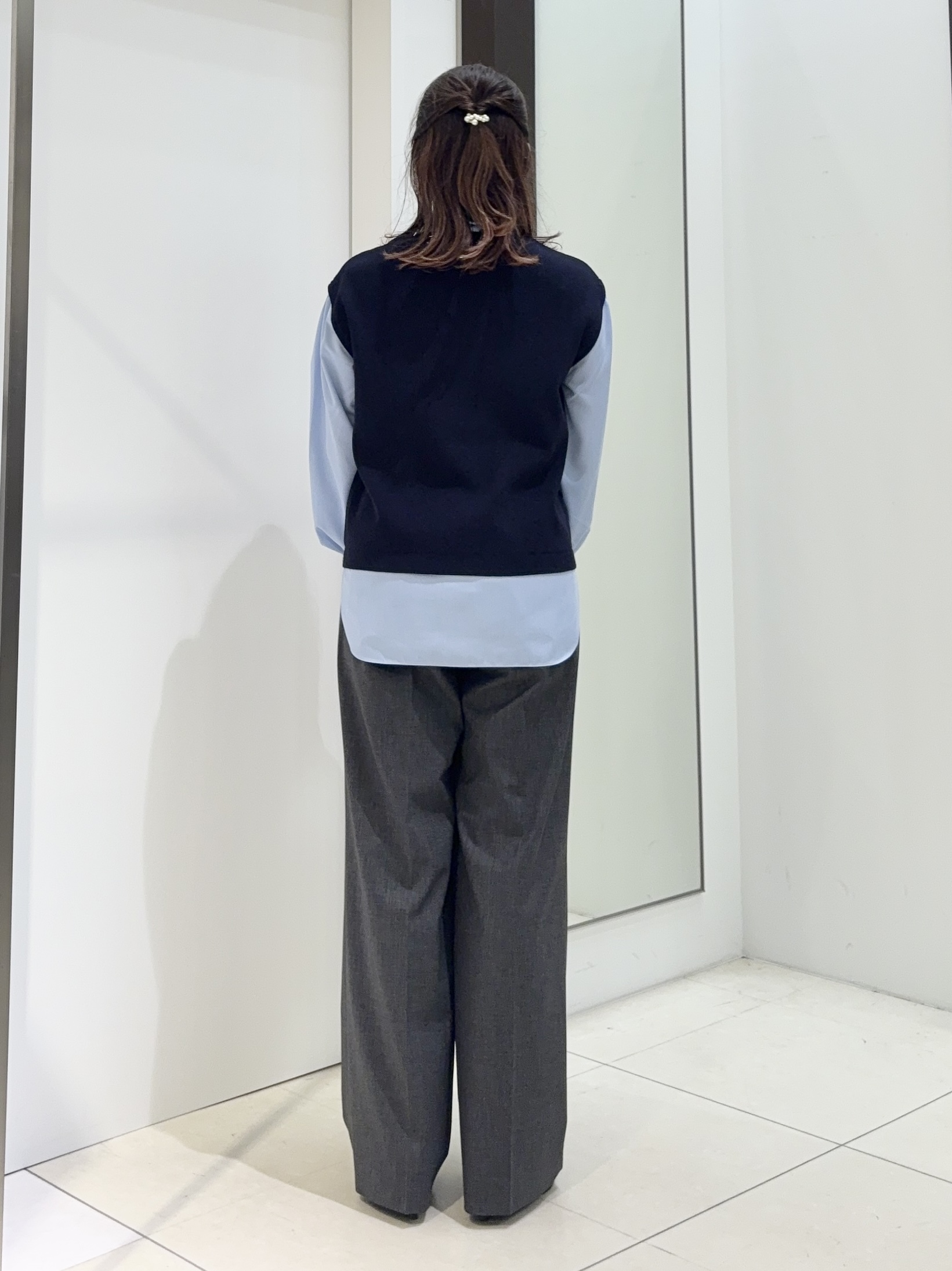 tomoさんの「UNTITLED｜【セットアップ】ウールブレンドワイドパンツ」を使ったコーディネート