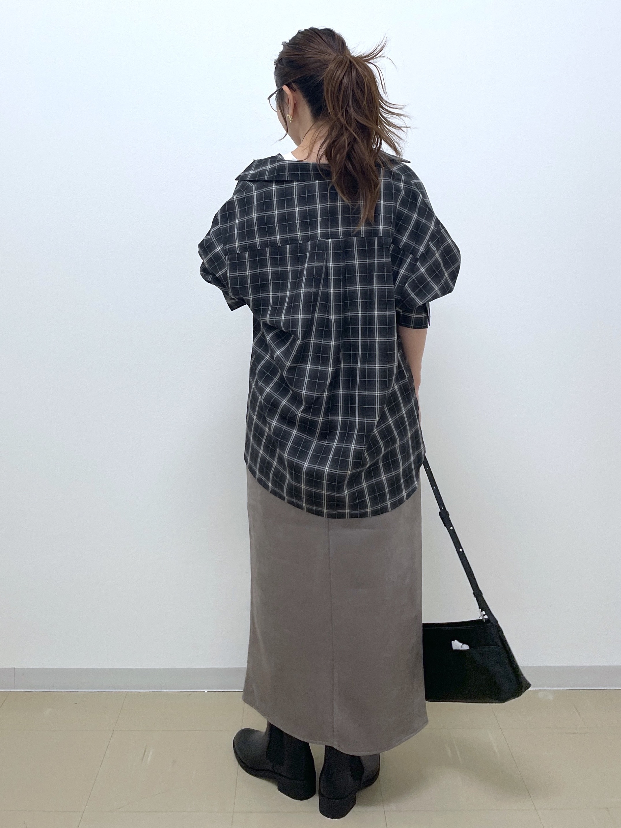 Akiさんの「OPAQUE.CLIP｜チェック柄シャツ【洗濯機OK】」を使ったコーディネート