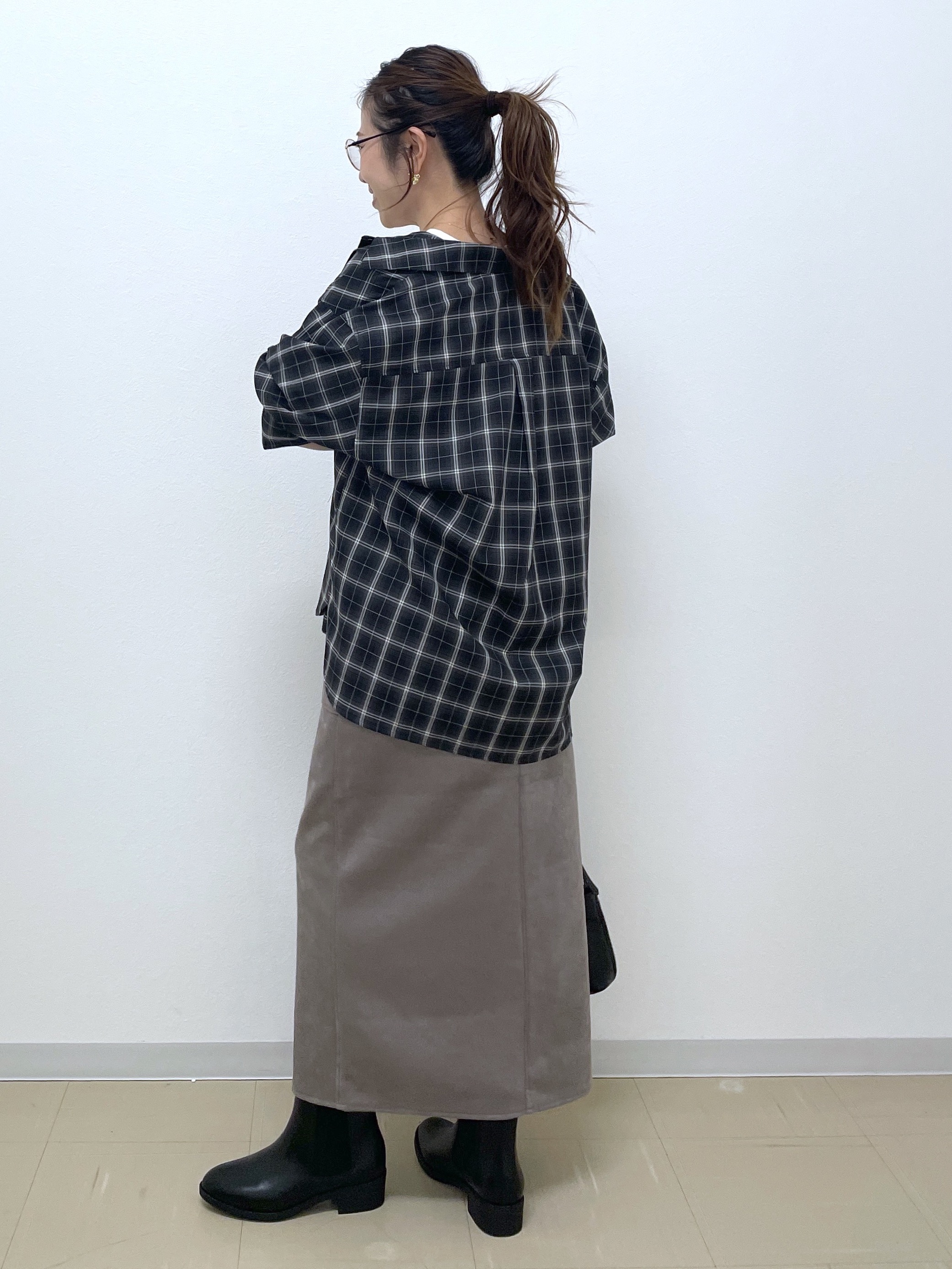 Akiさんの「OPAQUE.CLIP｜チェック柄シャツ【洗濯機OK】」を使ったコーディネート
