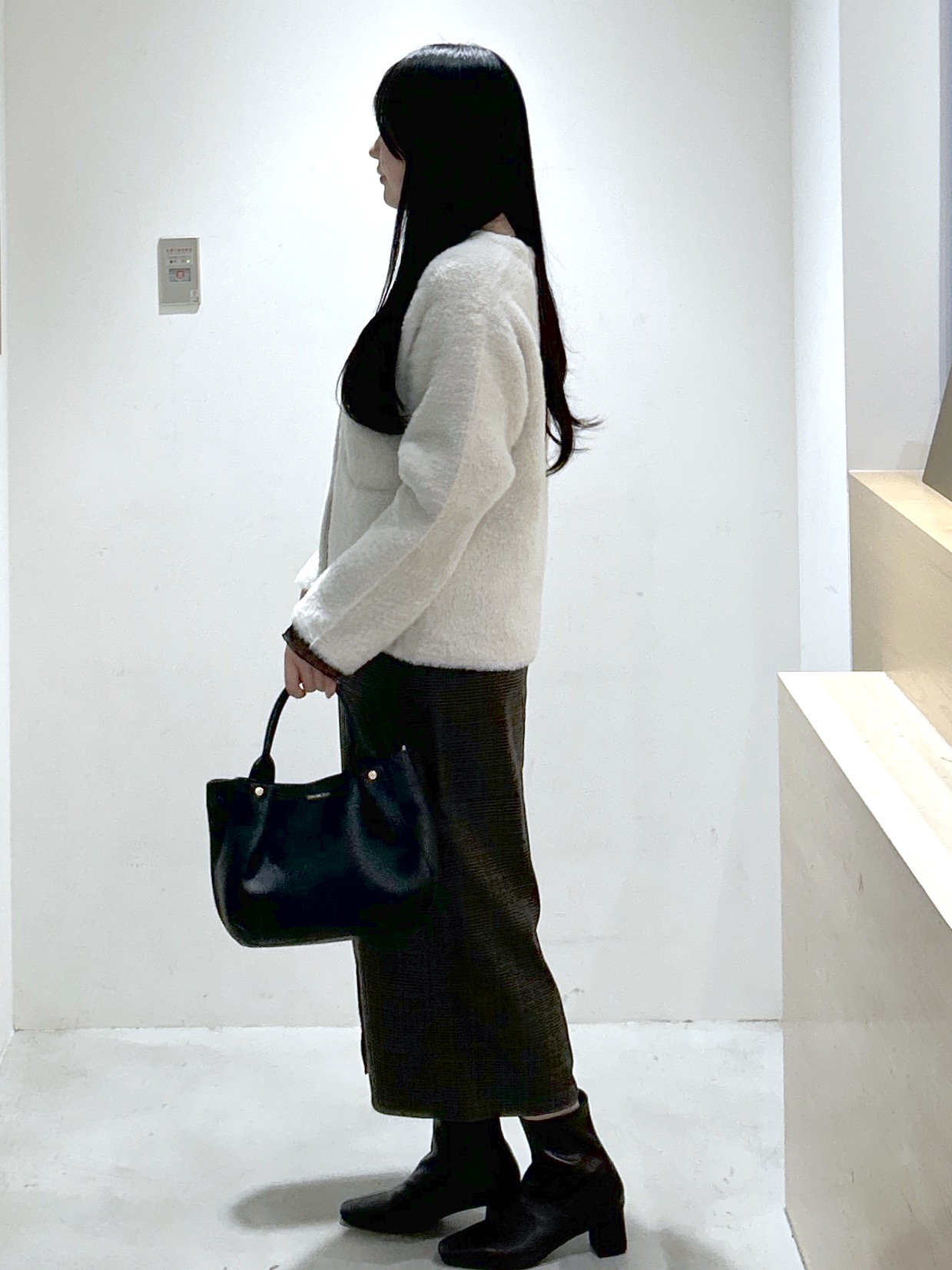 sayaさんの「OPAQUE.CLIP｜ダブルフェイスニットカーディガン」を使ったコーディネート