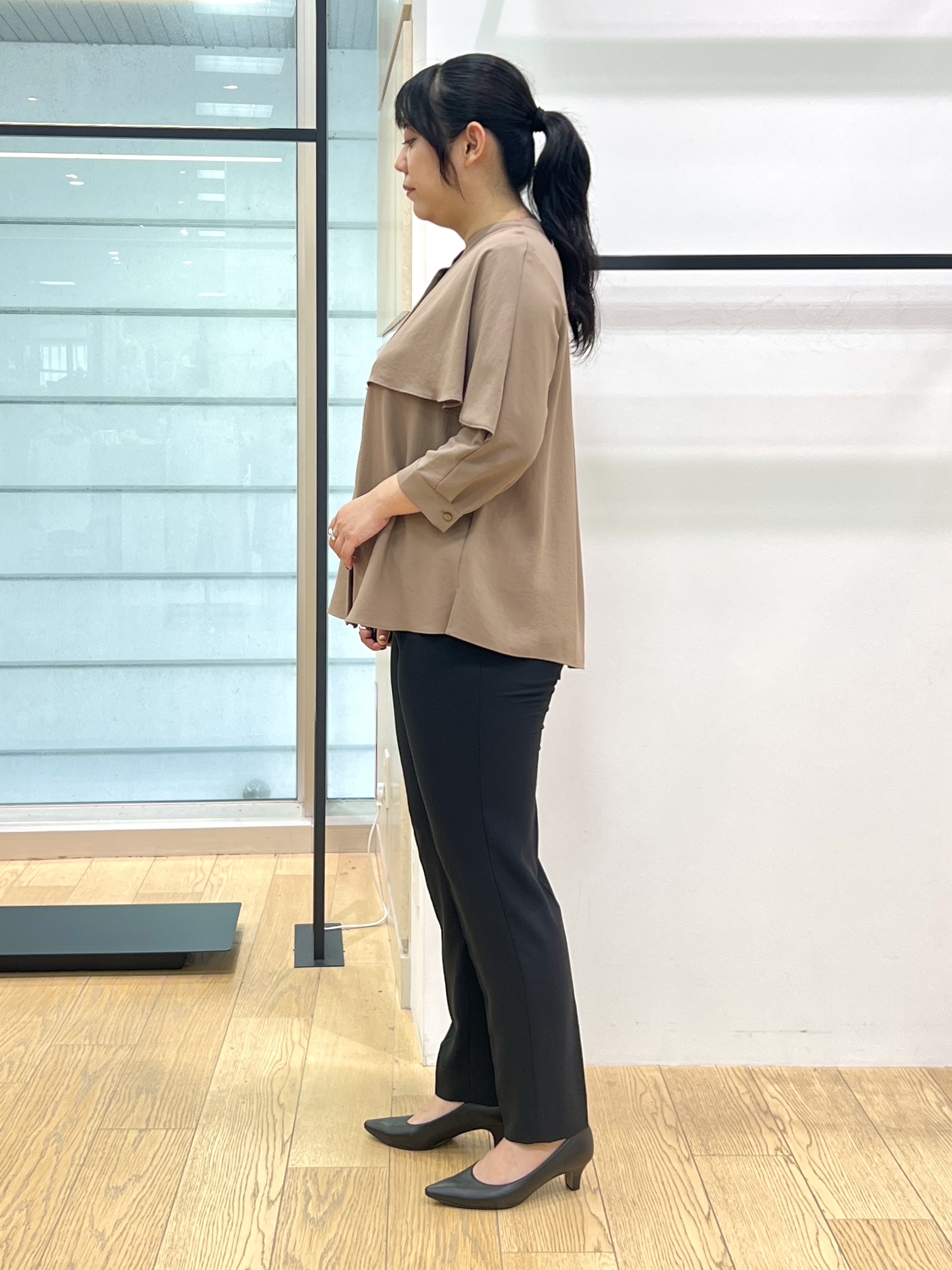 shimaさんの「INDIVI｜【初秋/UVケア/着る日傘】ダブルジャケット」を使ったコーディネート