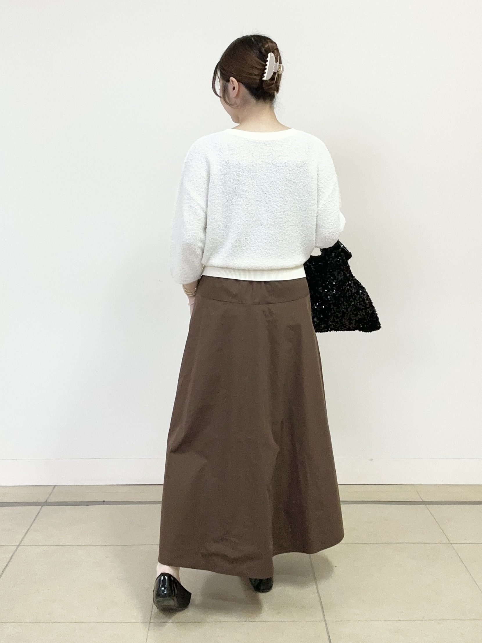 大竹杏佳さんの「UNTITLED｜【ジャケットライク/前後2WAY】コットン混カールプルオーバー」を使ったコーディネート