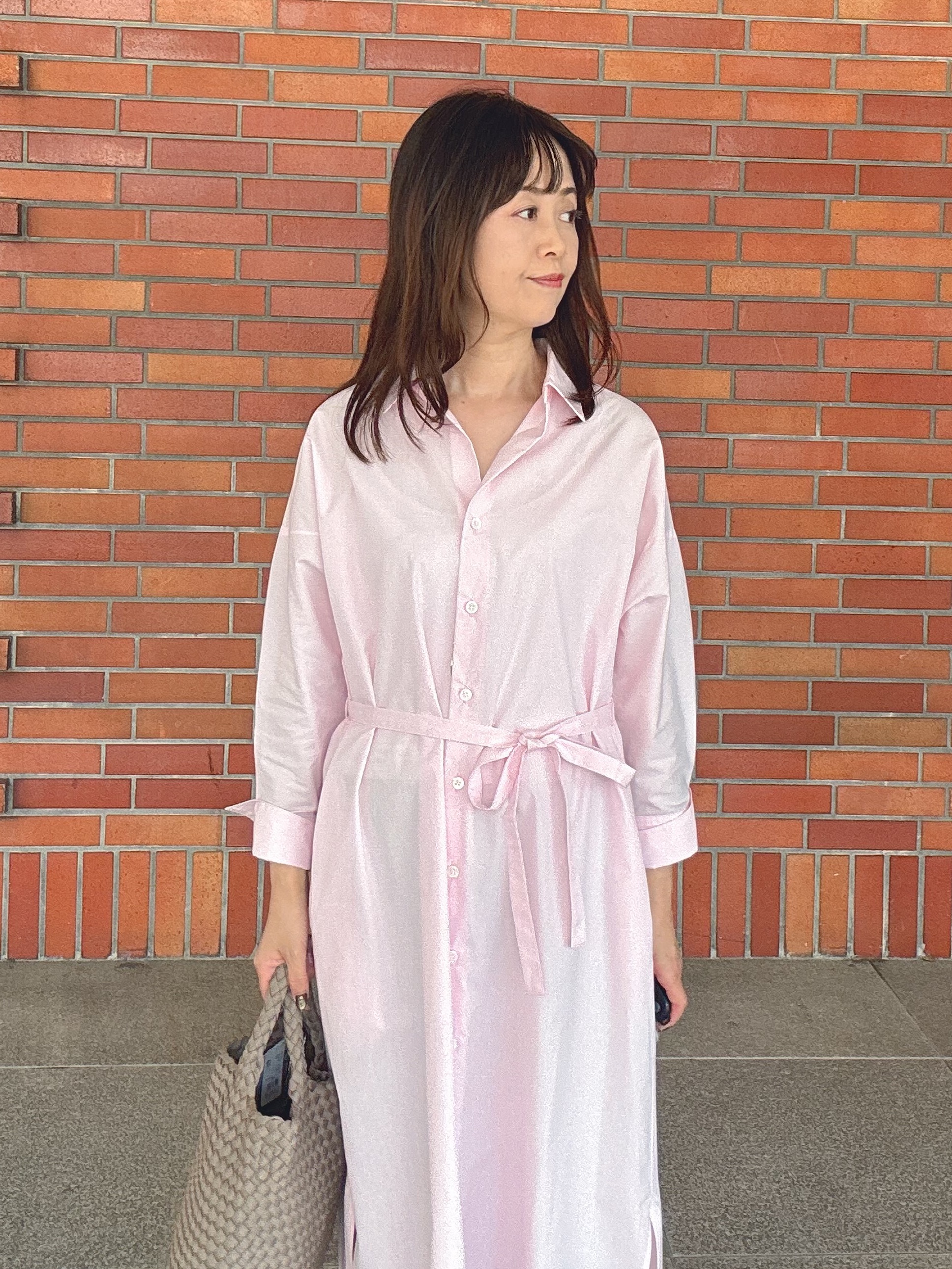 makiさんの「UNTITLED｜ロングシャツワンピース」を使ったコーディネート