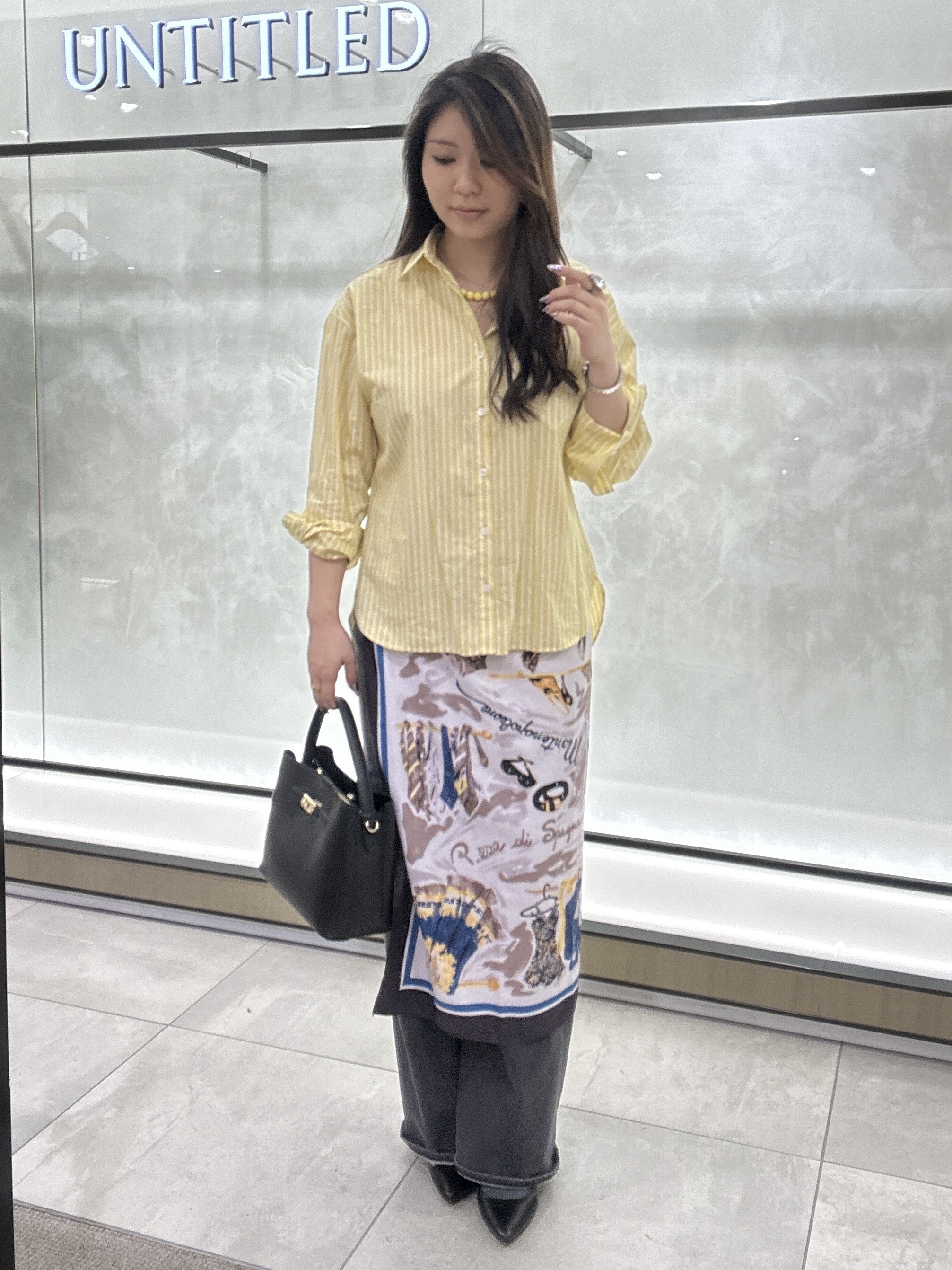 YURIさんの「UNTITLED｜【新色追加/人気デニム】MAKE&times;DENIM WIDE」を使ったコーディネート