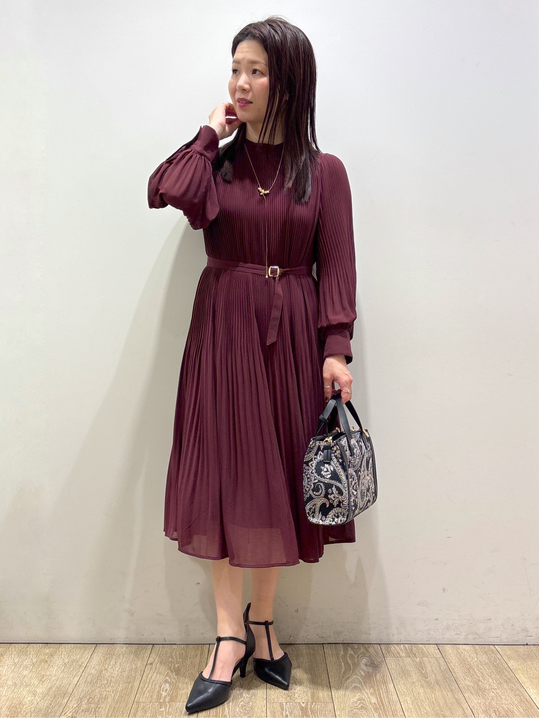 mameさんの「index｜【防シワ】スタンドパフブルゾン《洗濯機OK》」を使ったコーディネート