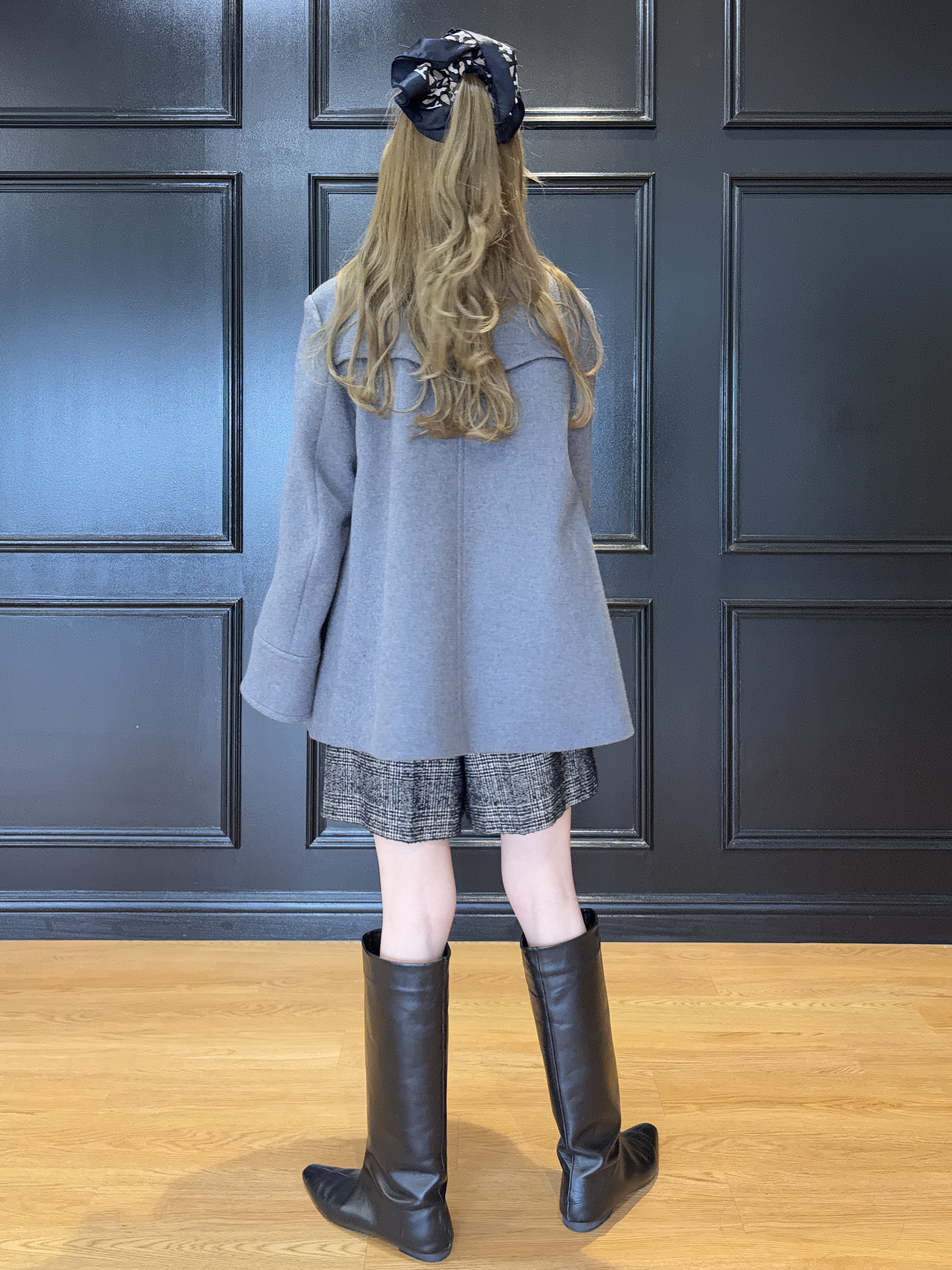 清水夏姫さんの「DRESSTERIOR｜サスティナブルタートルニット」を使ったコーディネート