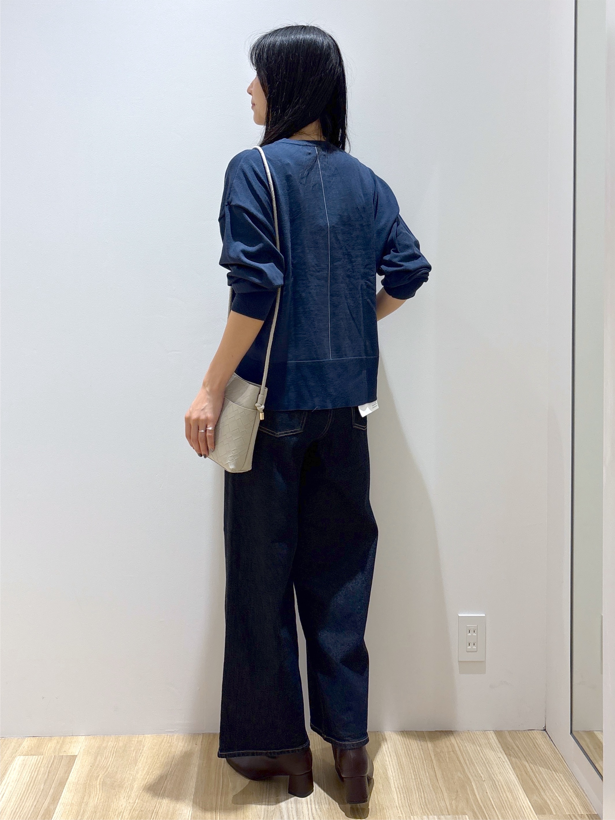 sachikoさんの「OPAQUE.CLIP｜リラクシークルーニット【洗濯機OK】」を使ったコーディネート