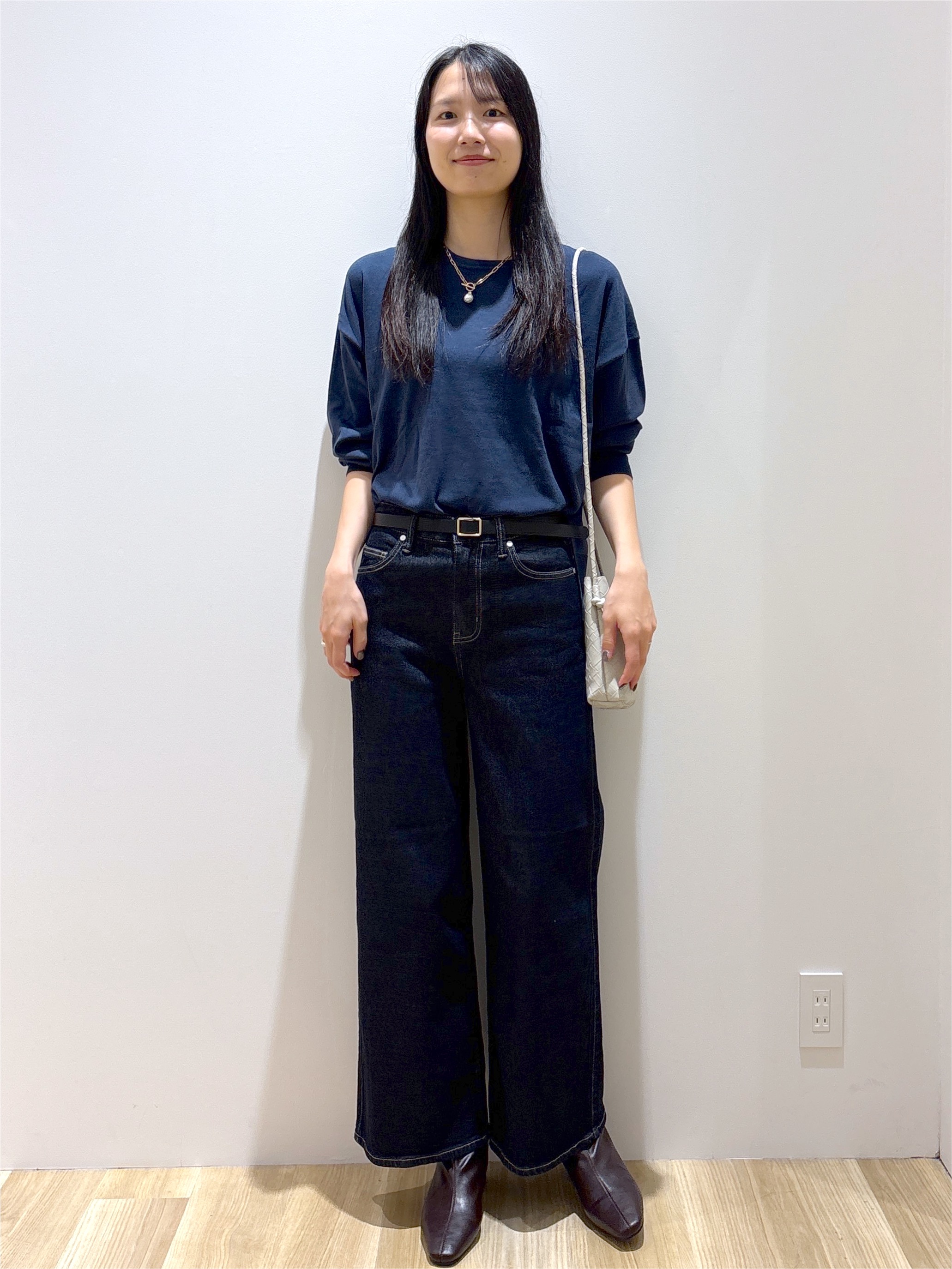 sachikoさんの「OPAQUE.CLIP｜シャギーニット ベスト【洗濯機OK】」を使ったコーディネート